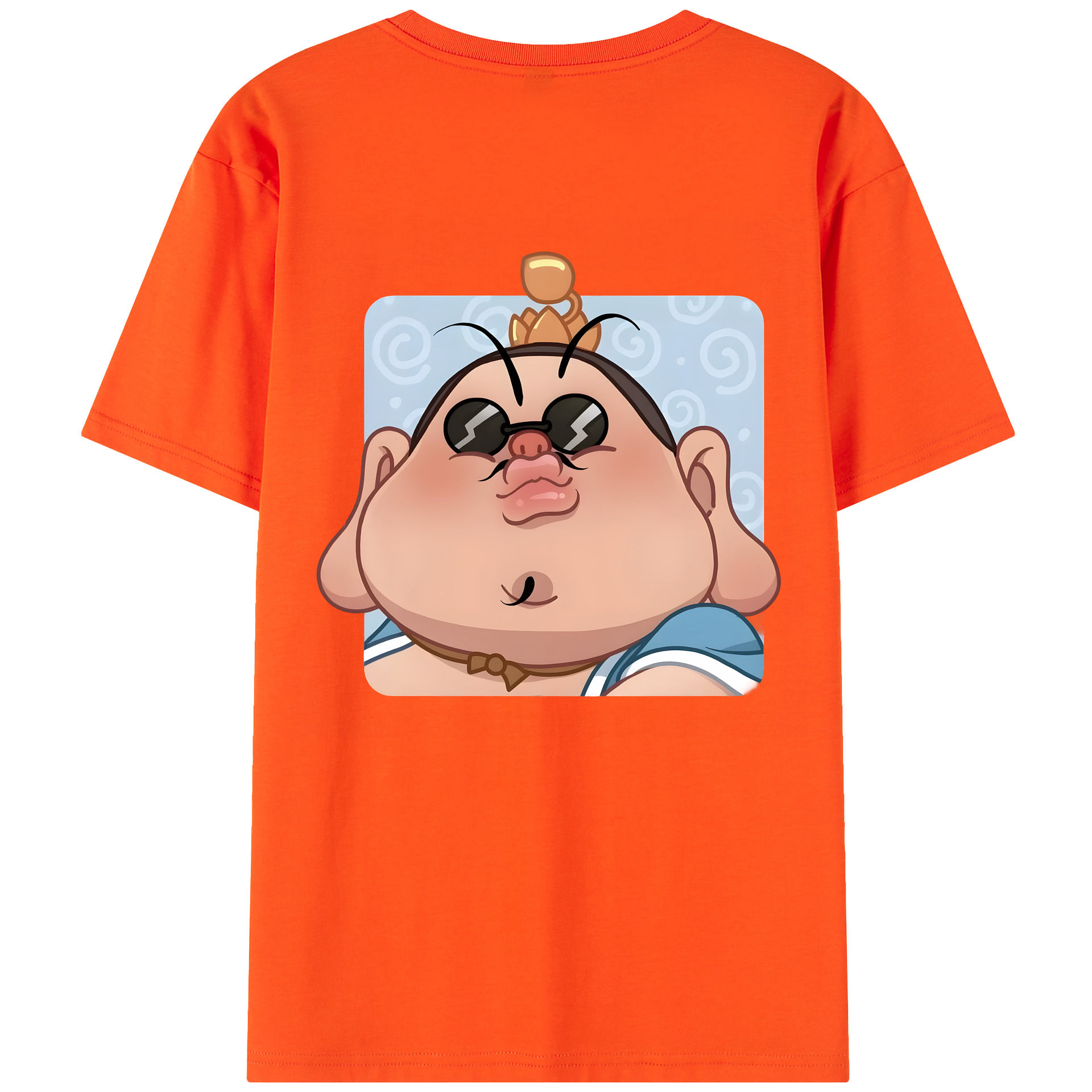 （画像用） Ne Zha 2 ナタ 魔童の大暴れ 綿100％半袖Tシャツ（背面プリント）