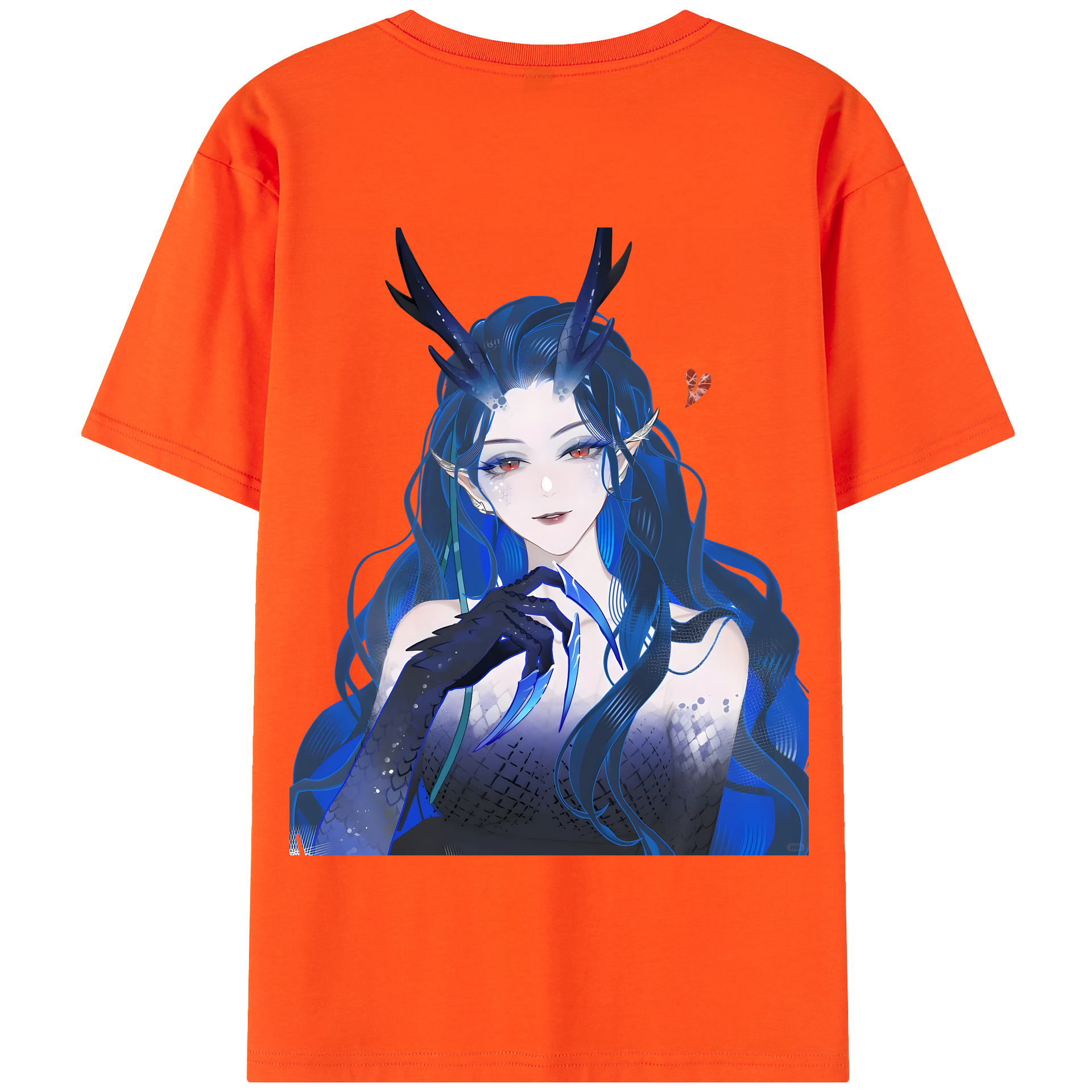 （画像用） Ne Zha 2 ナタ 魔童の大暴れ 綿100％半袖Tシャツ（背面プリント）