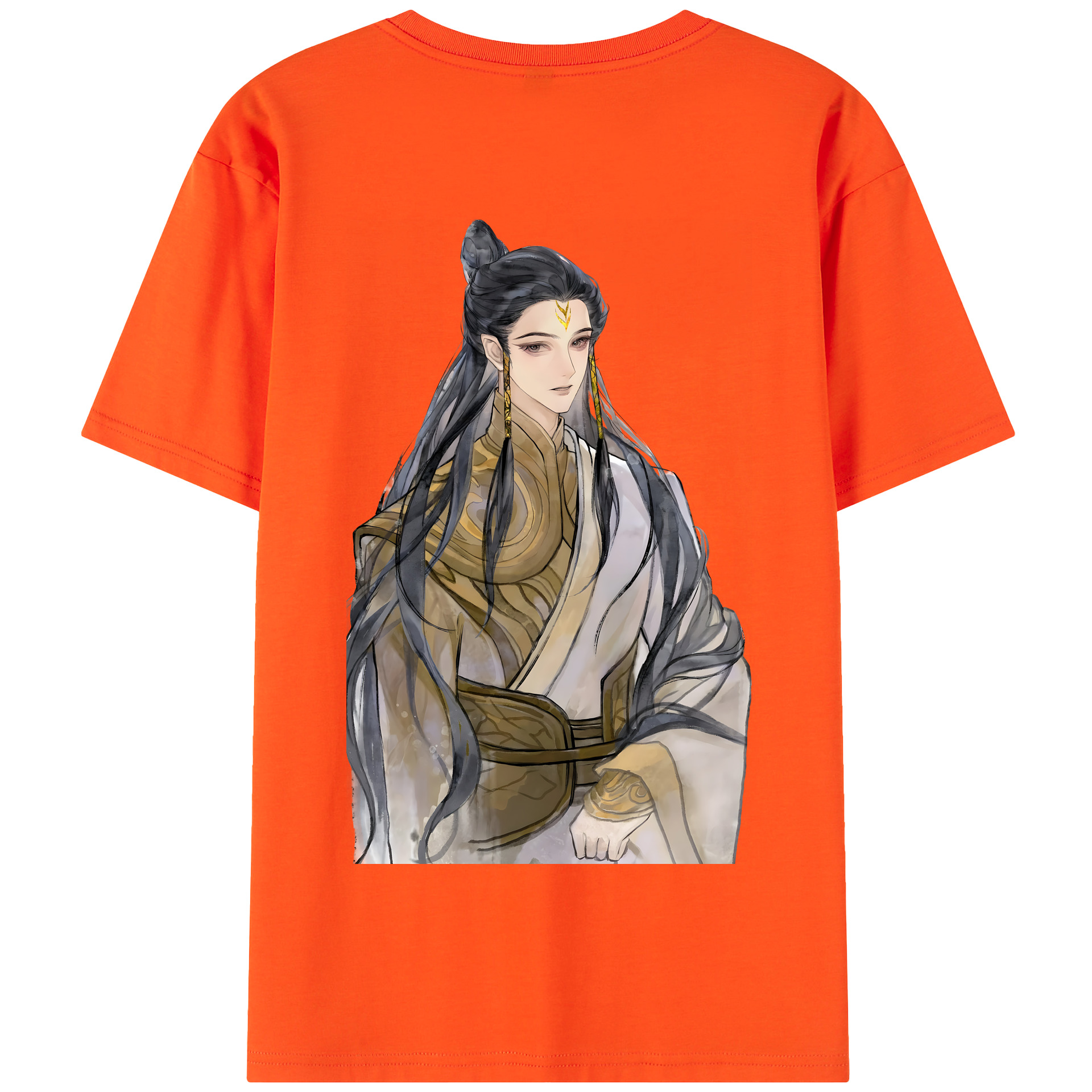 （画像用） Ne Zha 2 ナタ 魔童の大暴れ 綿100％半袖Tシャツ（背面プリント）