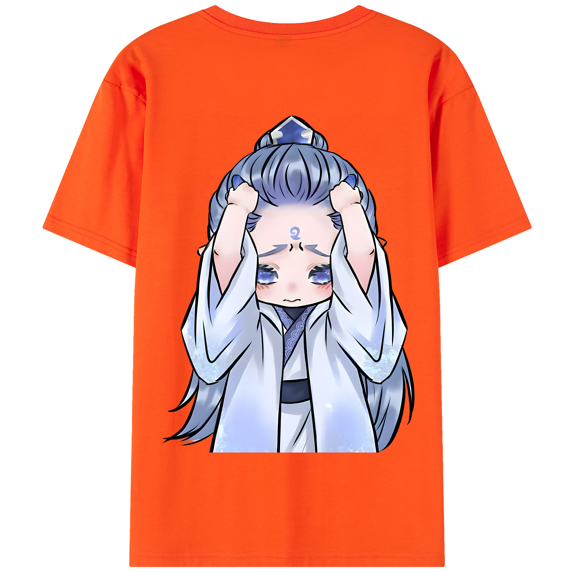 （画像用） Ne Zha 2 ナタ 魔童の大暴れ 綿100％半袖Tシャツ（背面プリント）