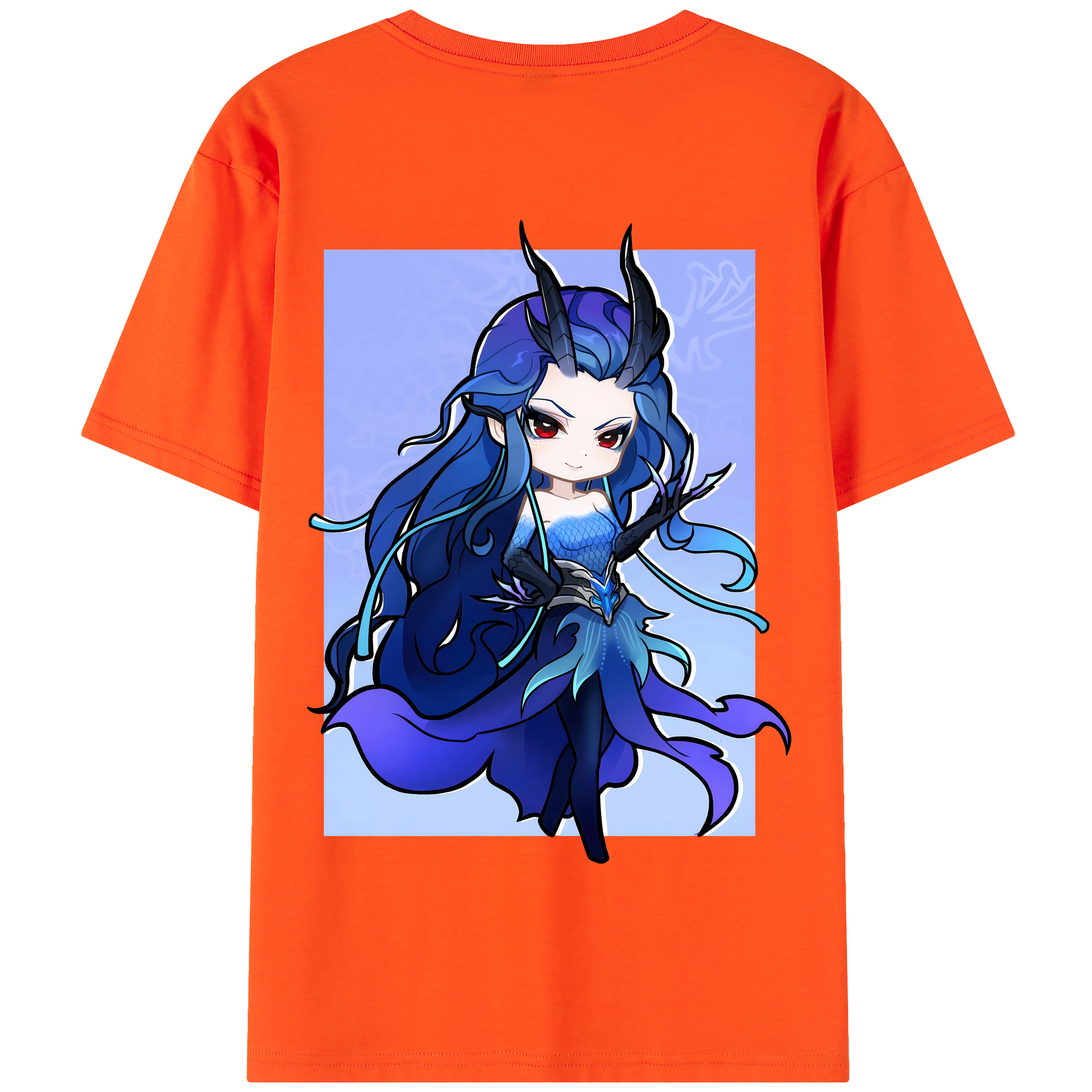 （画像用） Ne Zha 2 ナタ 魔童の大暴れ 綿100％半袖Tシャツ（背面プリント）