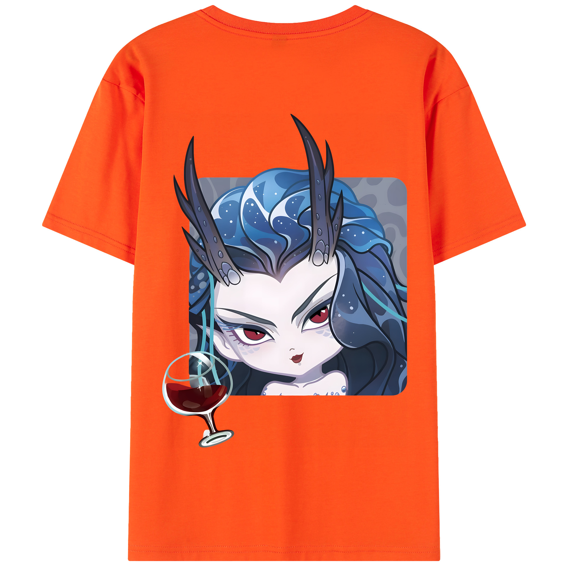（画像用） Ne Zha 2 ナタ 魔童の大暴れ 綿100％半袖Tシャツ（背面プリント）