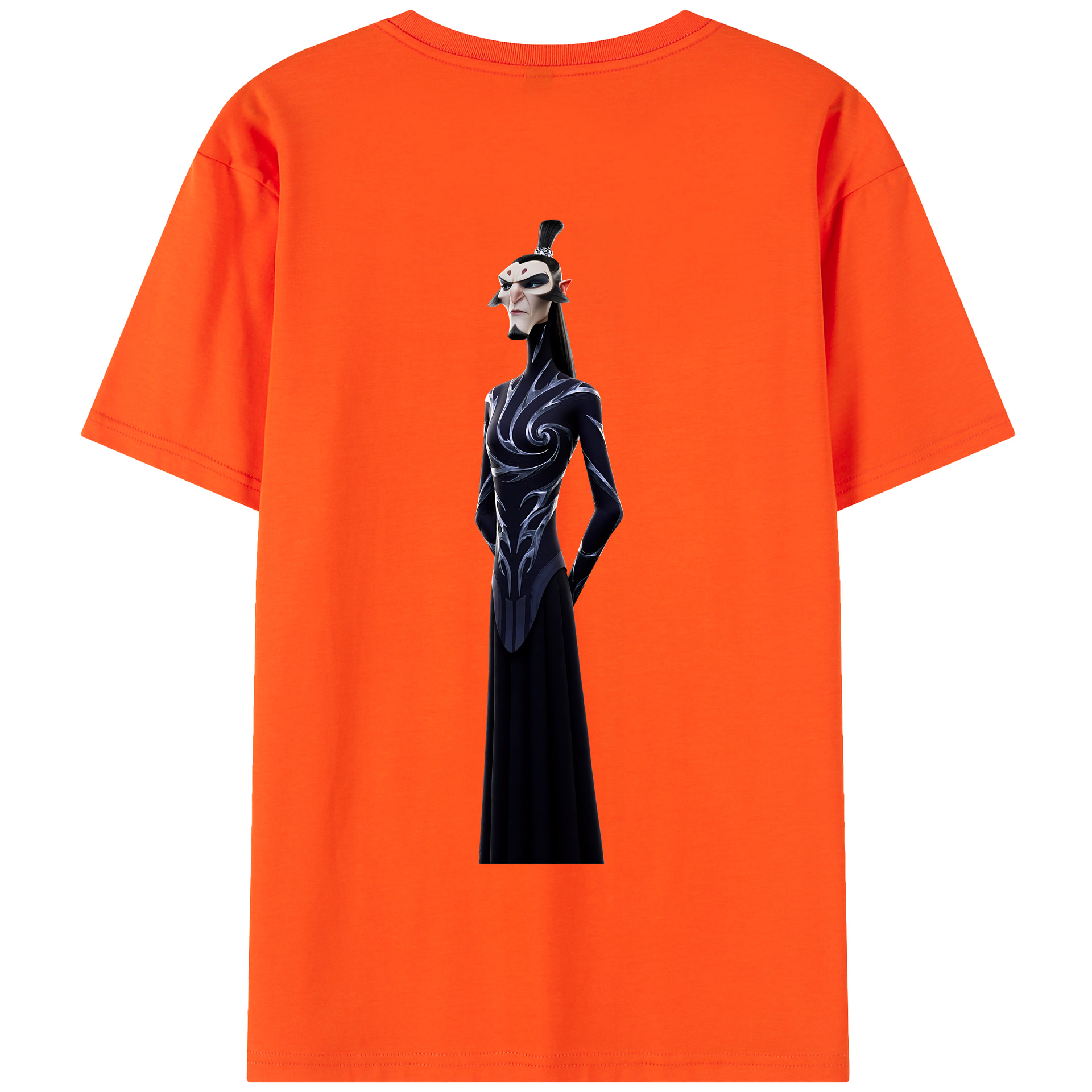 （画像用） Ne Zha 2 ナタ 魔童の大暴れ 綿100％半袖Tシャツ（背面プリント）
