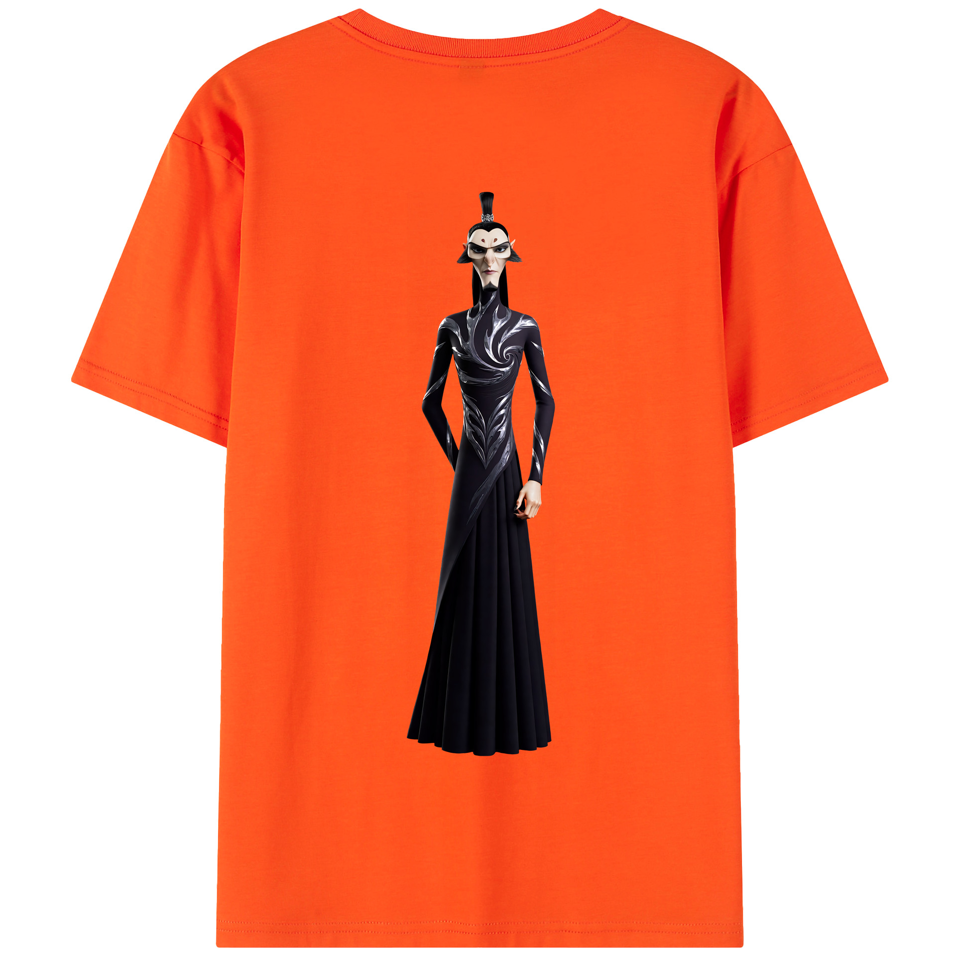 （画像用） Ne Zha 2 ナタ 魔童の大暴れ 綿100％半袖Tシャツ（背面プリント）