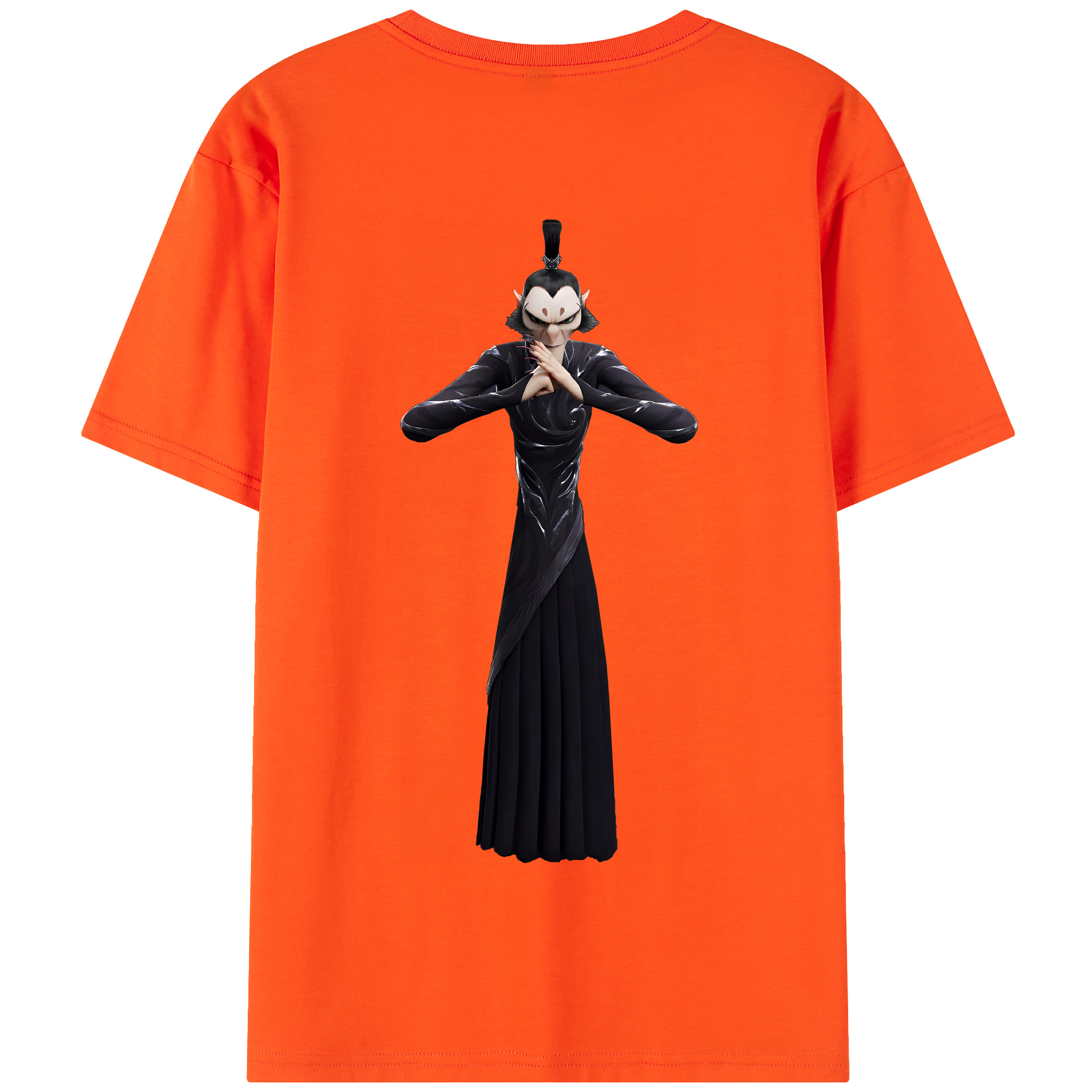 （画像用） Ne Zha 2 ナタ 魔童の大暴れ 綿100％半袖Tシャツ（背面プリント）