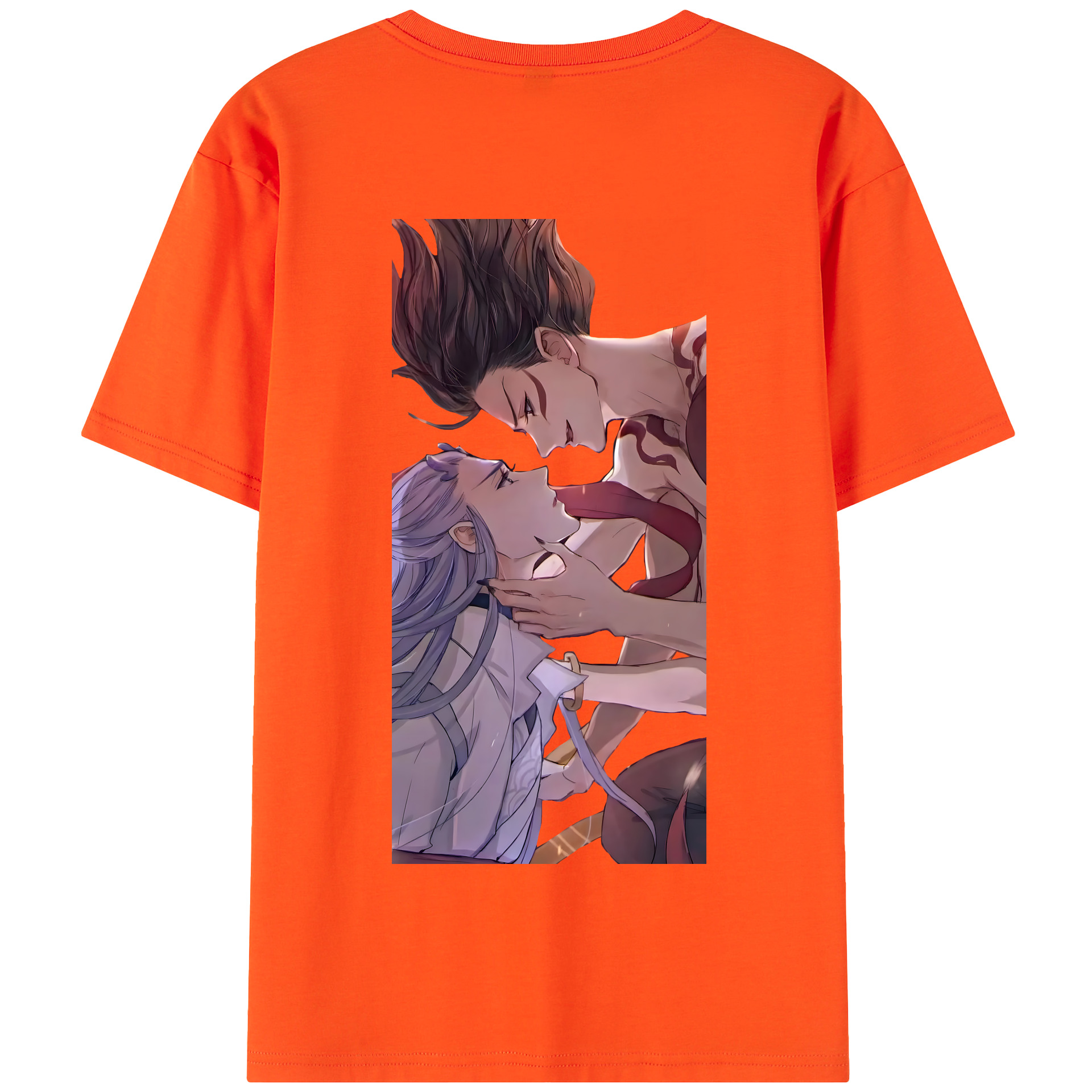 （画像用） Ne Zha 2 ナタ 魔童の大暴れ 綿100％半袖Tシャツ（背面プリント）