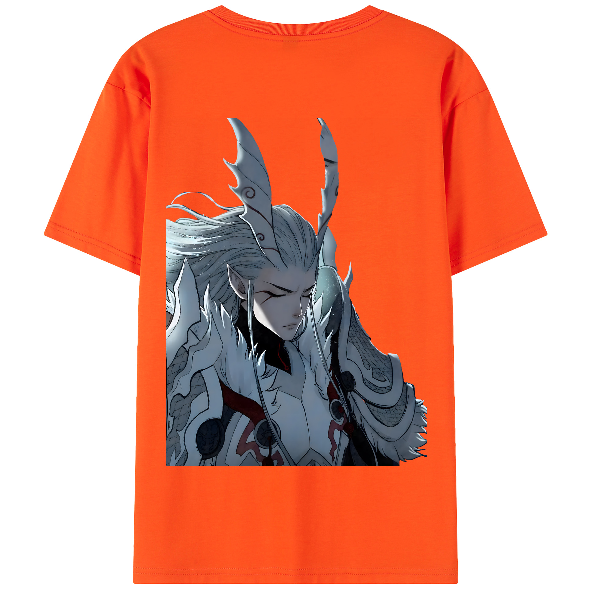 （画像用） Ne Zha 2 ナタ 魔童の大暴れ 綿100％半袖Tシャツ（背面プリント）