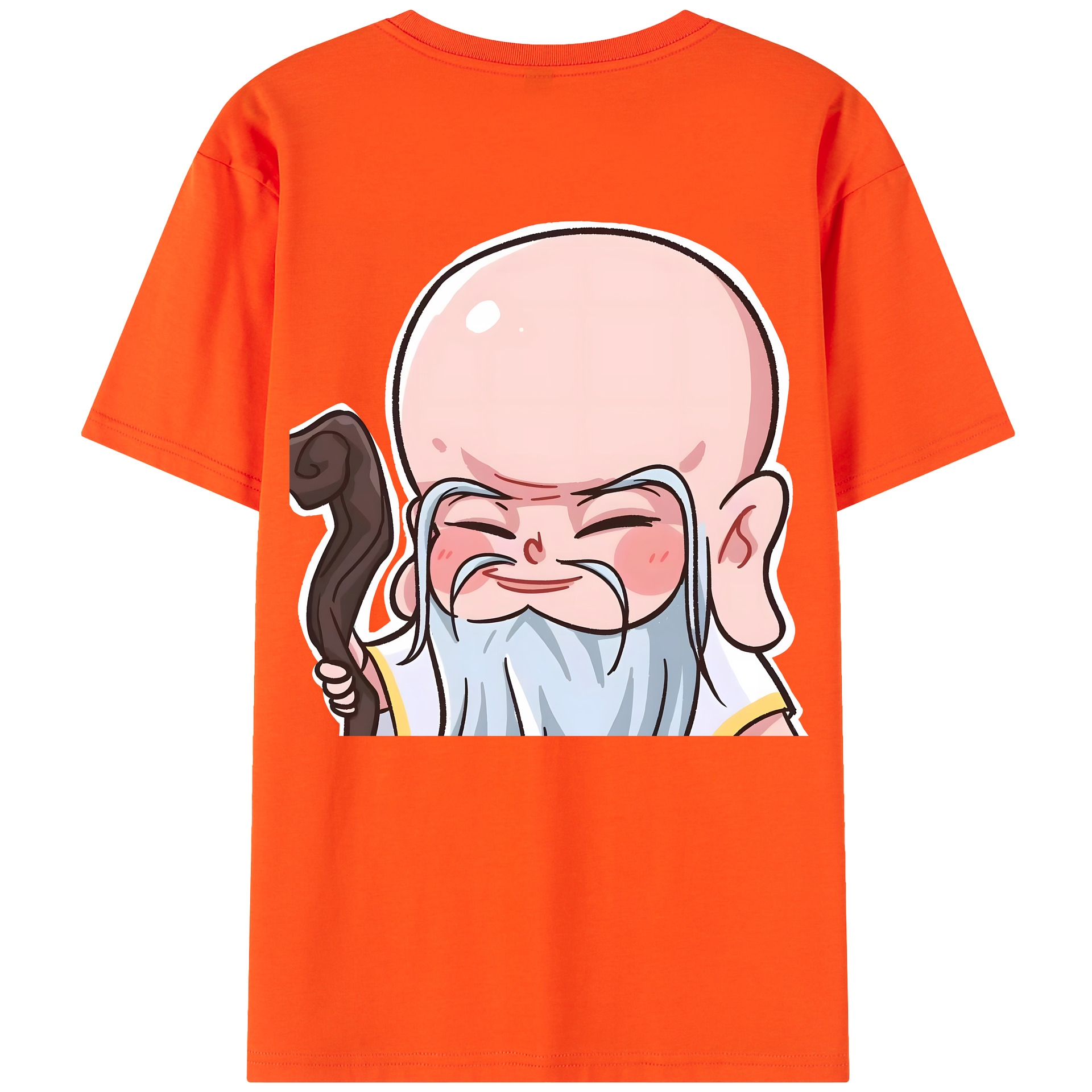 （画像用） Ne Zha 2 ナタ 魔童の大暴れ 綿100％半袖Tシャツ（背面プリント）