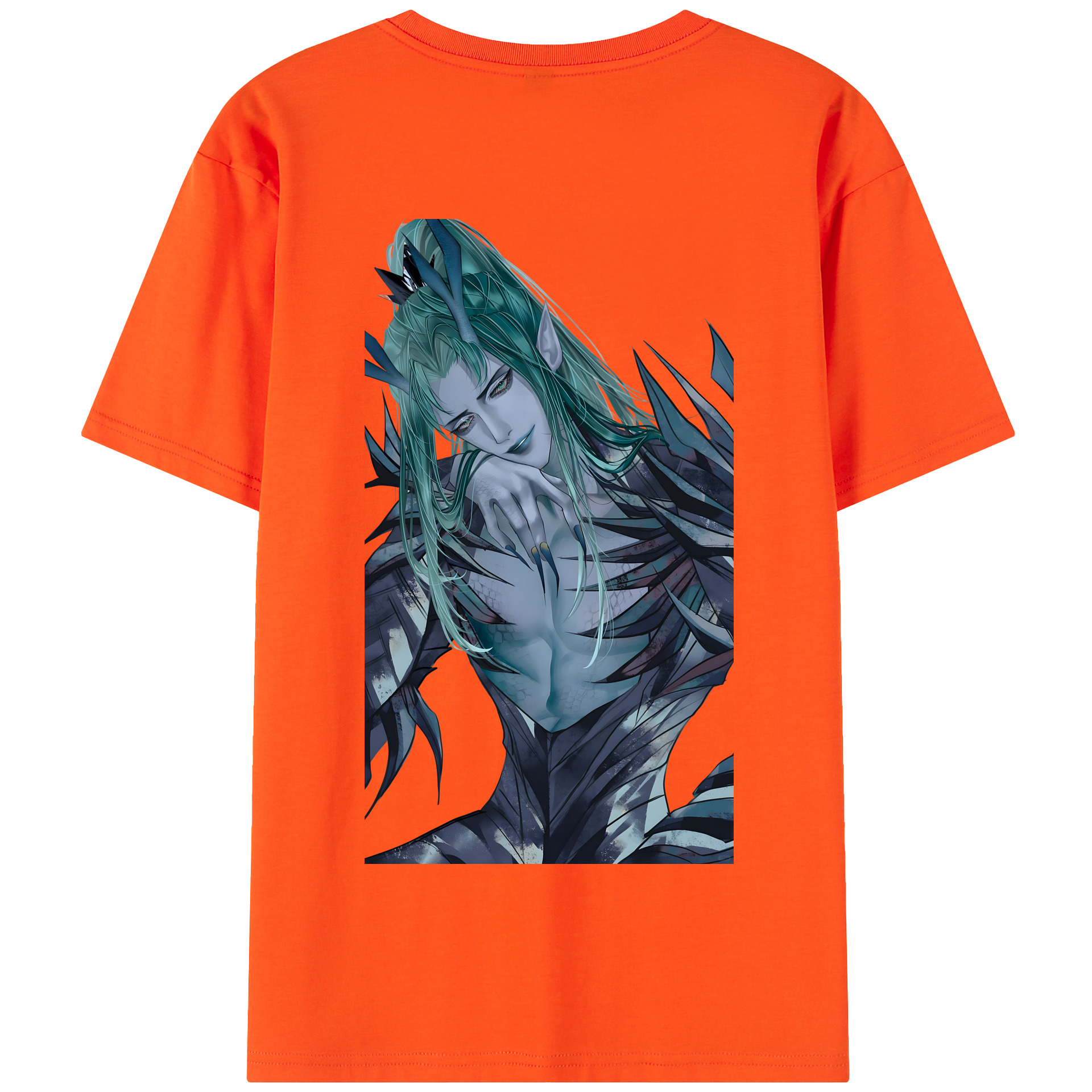 （画像用） Ne Zha 2 ナタ 魔童の大暴れ 綿100％半袖Tシャツ（背面プリント）