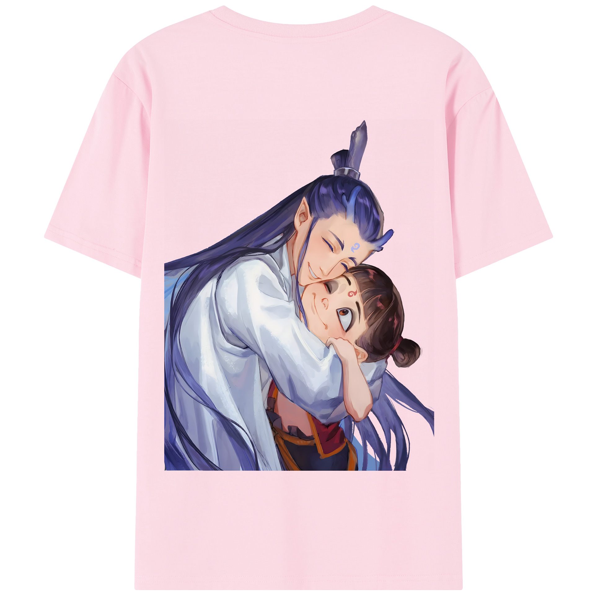 （画像用） Ne Zha 2 ナタ 魔童の大暴れ 綿100％半袖Tシャツ（背面プリント）