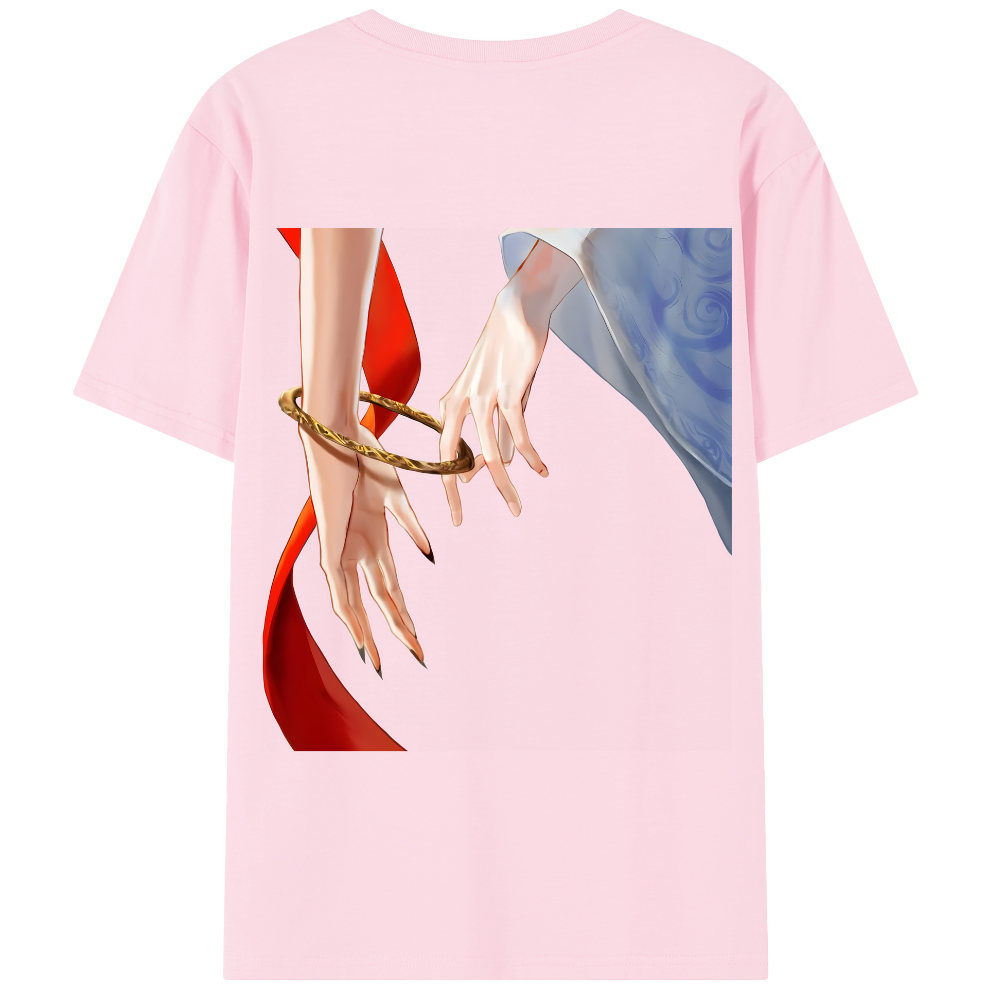 （画像用） Ne Zha 2 ナタ 魔童の大暴れ 綿100％半袖Tシャツ（背面プリント）