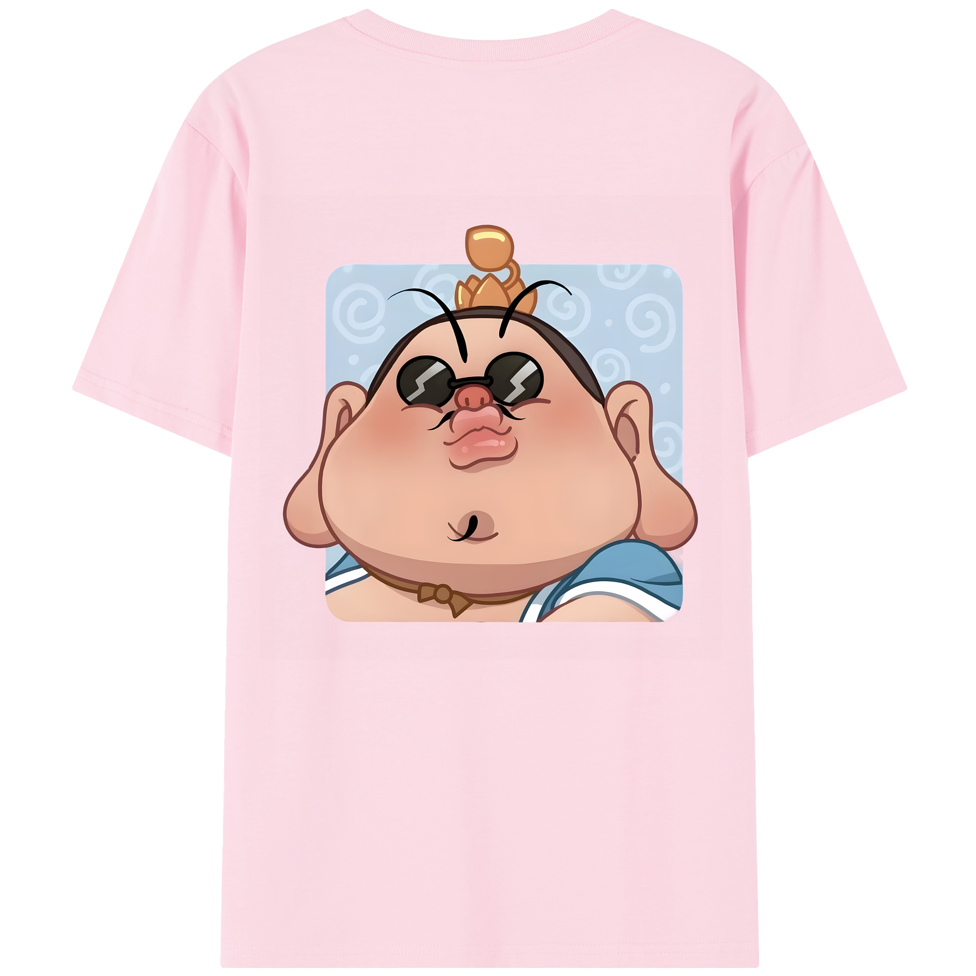 （画像用） Ne Zha 2 ナタ 魔童の大暴れ 綿100％半袖Tシャツ（背面プリント）