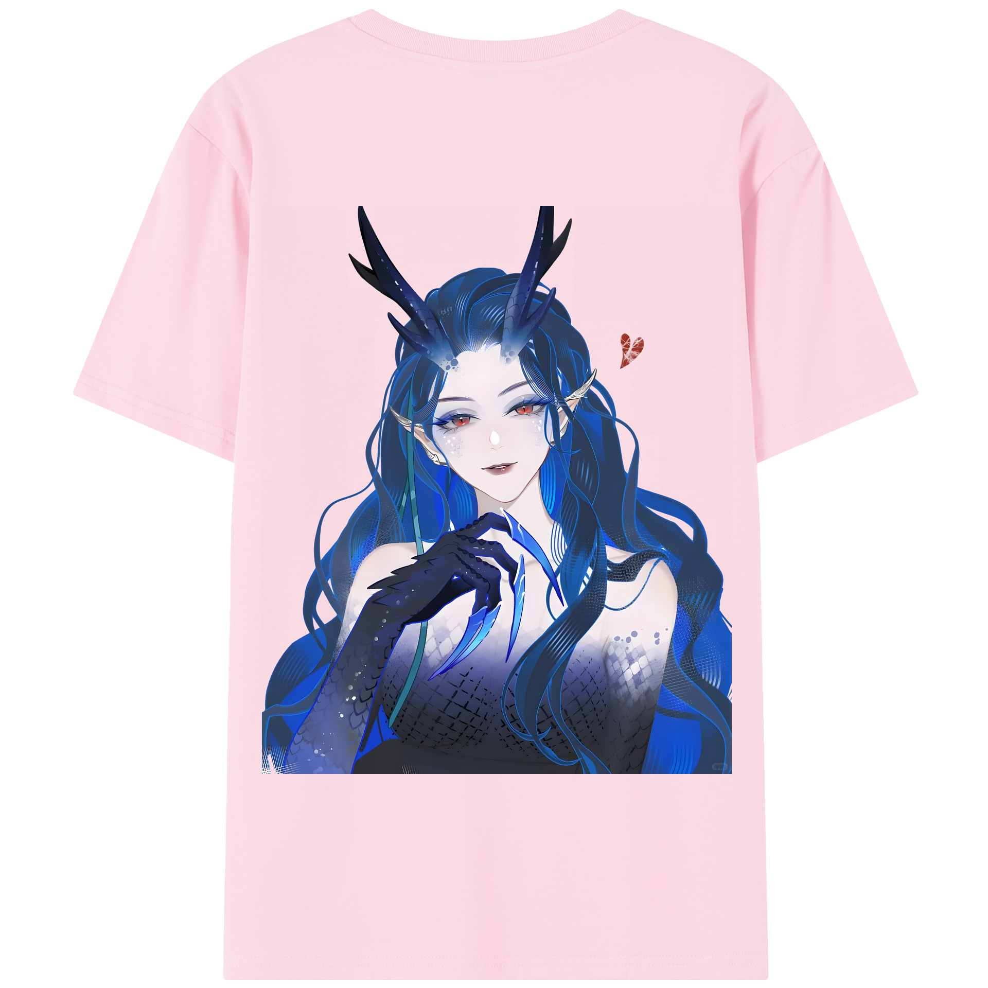 （画像用） Ne Zha 2 ナタ 魔童の大暴れ 綿100％半袖Tシャツ（背面プリント）