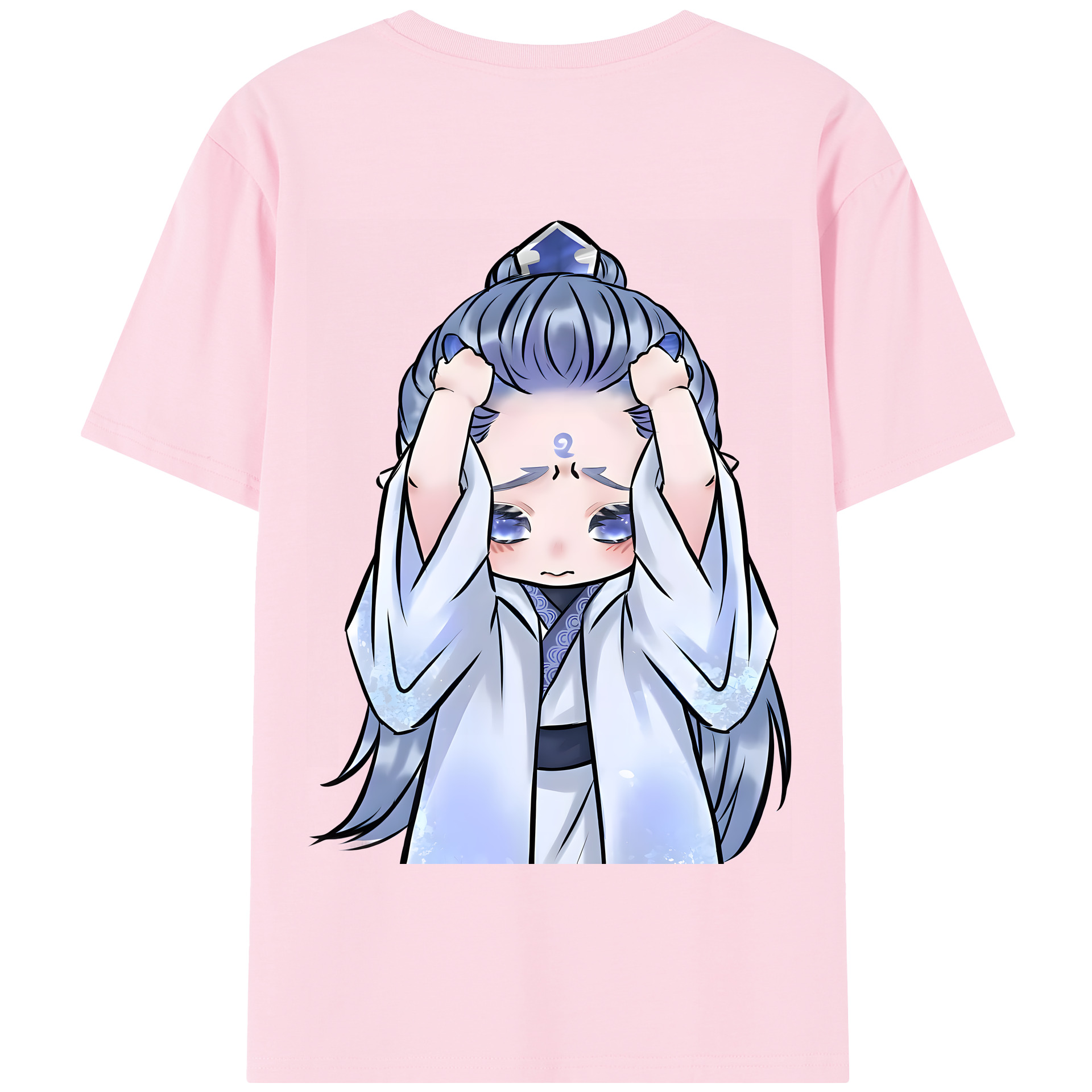 （画像用） Ne Zha 2 ナタ 魔童の大暴れ 綿100％半袖Tシャツ（背面プリント）