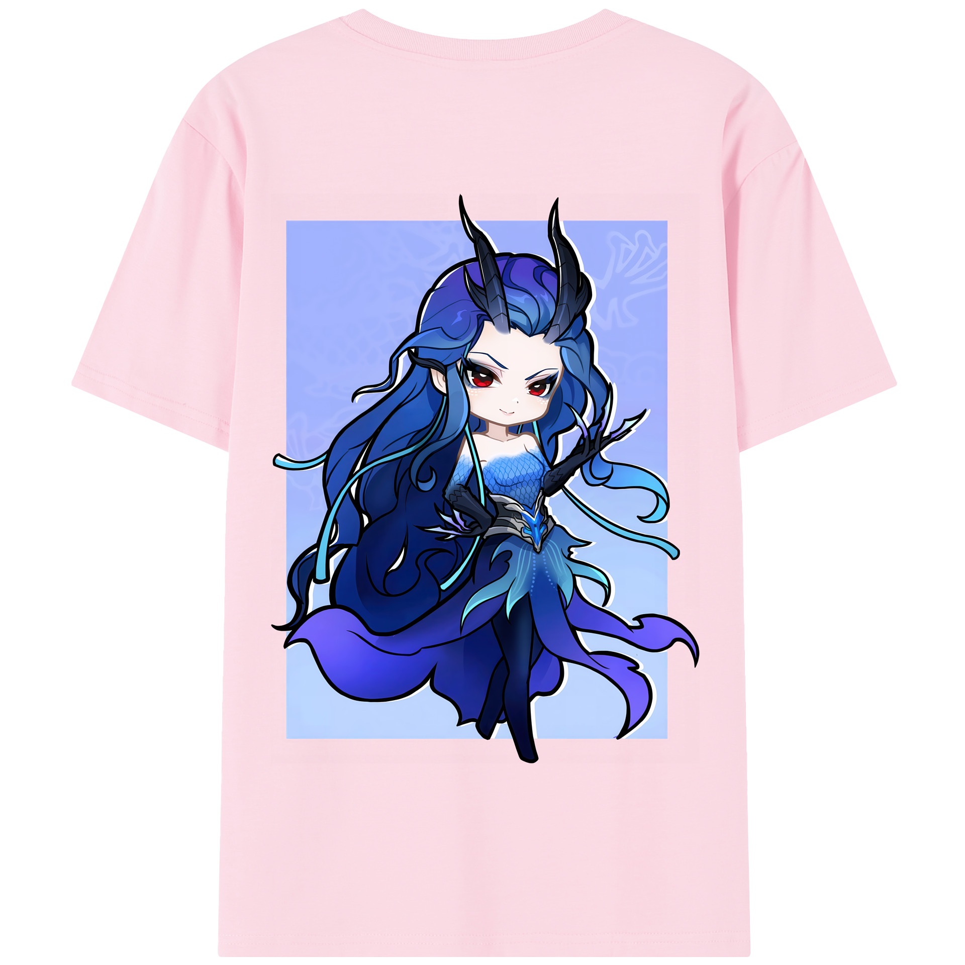 （画像用） Ne Zha 2 ナタ 魔童の大暴れ 綿100％半袖Tシャツ（背面プリント）