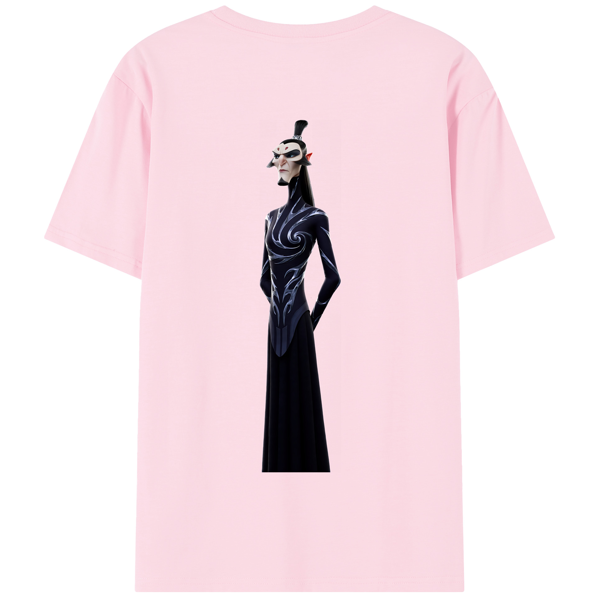 （画像用） Ne Zha 2 ナタ 魔童の大暴れ 綿100％半袖Tシャツ（背面プリント）