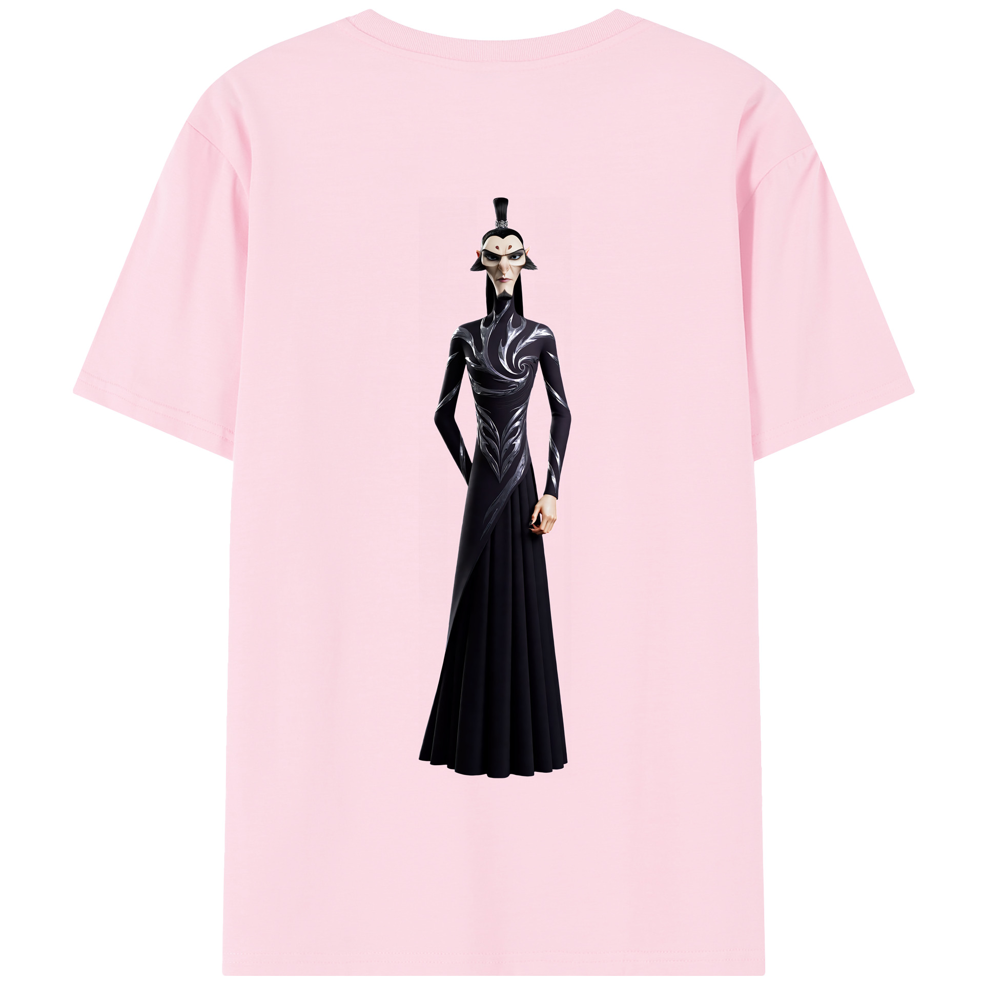 （画像用） Ne Zha 2 ナタ 魔童の大暴れ 綿100％半袖Tシャツ（背面プリント）