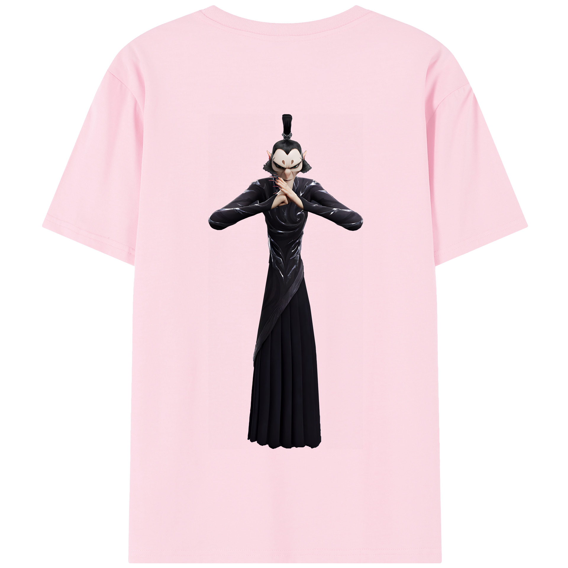 （画像用） Ne Zha 2 ナタ 魔童の大暴れ 綿100％半袖Tシャツ（背面プリント）