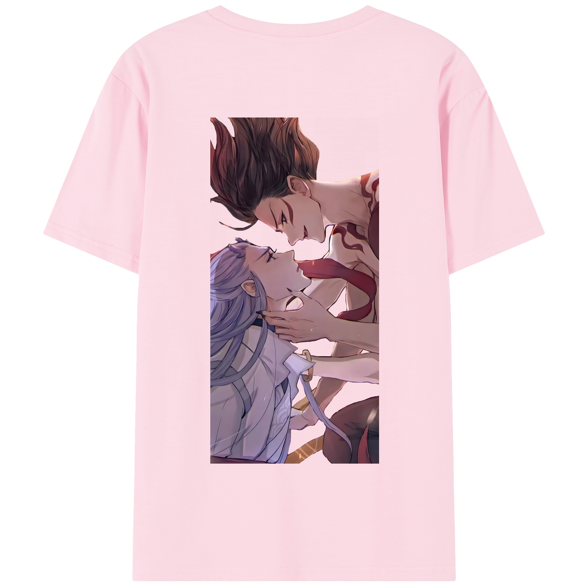 （画像用） Ne Zha 2 ナタ 魔童の大暴れ 綿100％半袖Tシャツ（背面プリント）
