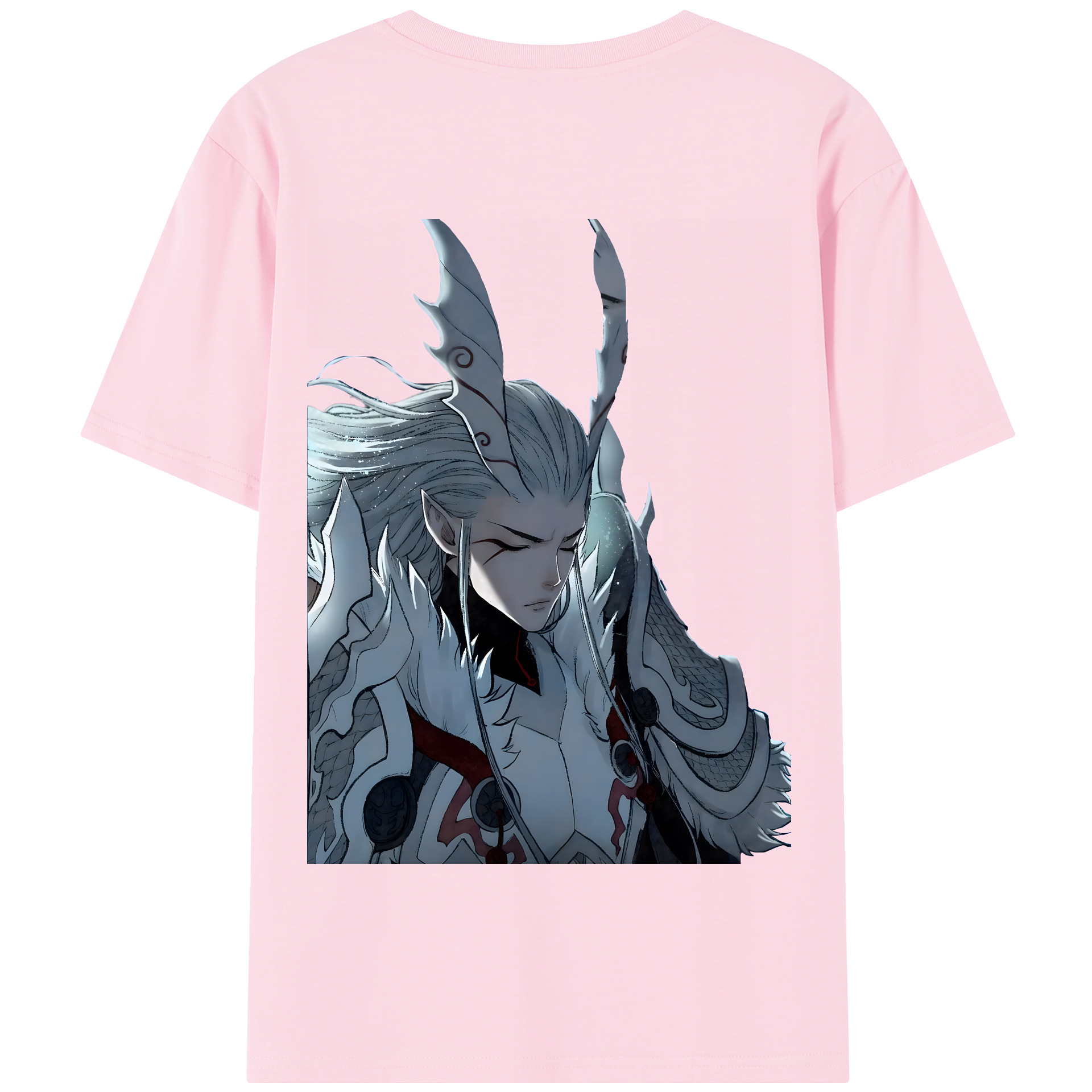 （画像用） Ne Zha 2 ナタ 魔童の大暴れ 綿100％半袖Tシャツ（背面プリント）