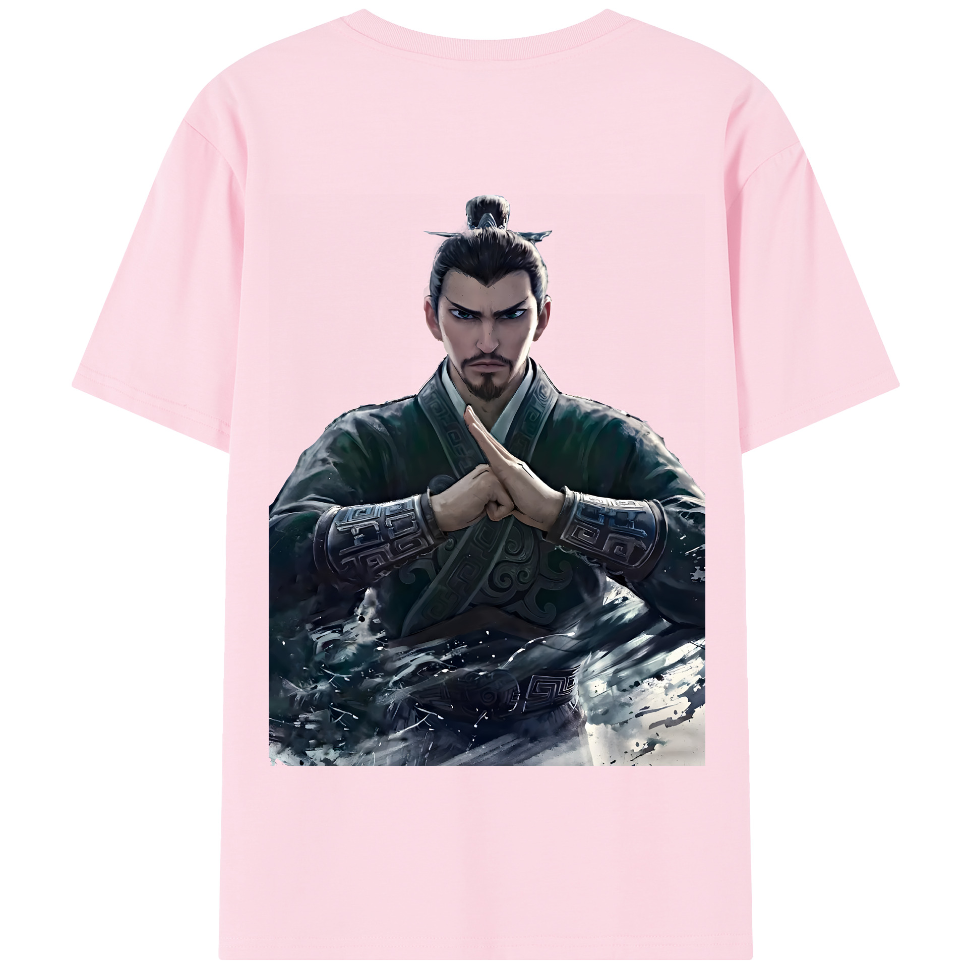 （画像用） Ne Zha 2 ナタ 魔童の大暴れ 綿100％半袖Tシャツ（背面プリント）