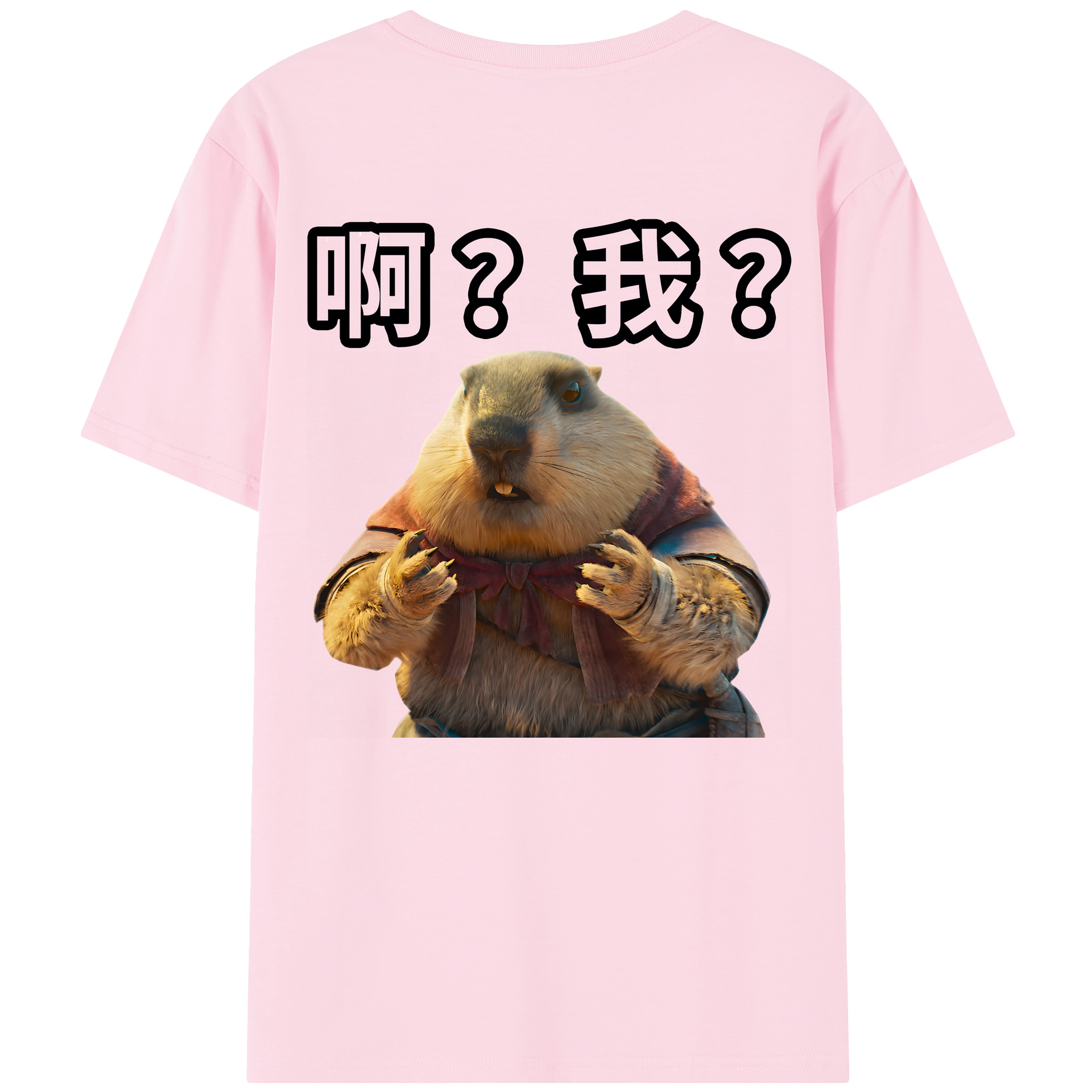 （画像用） Ne Zha 2 ナタ 魔童の大暴れ 綿100％半袖Tシャツ（背面プリント）
