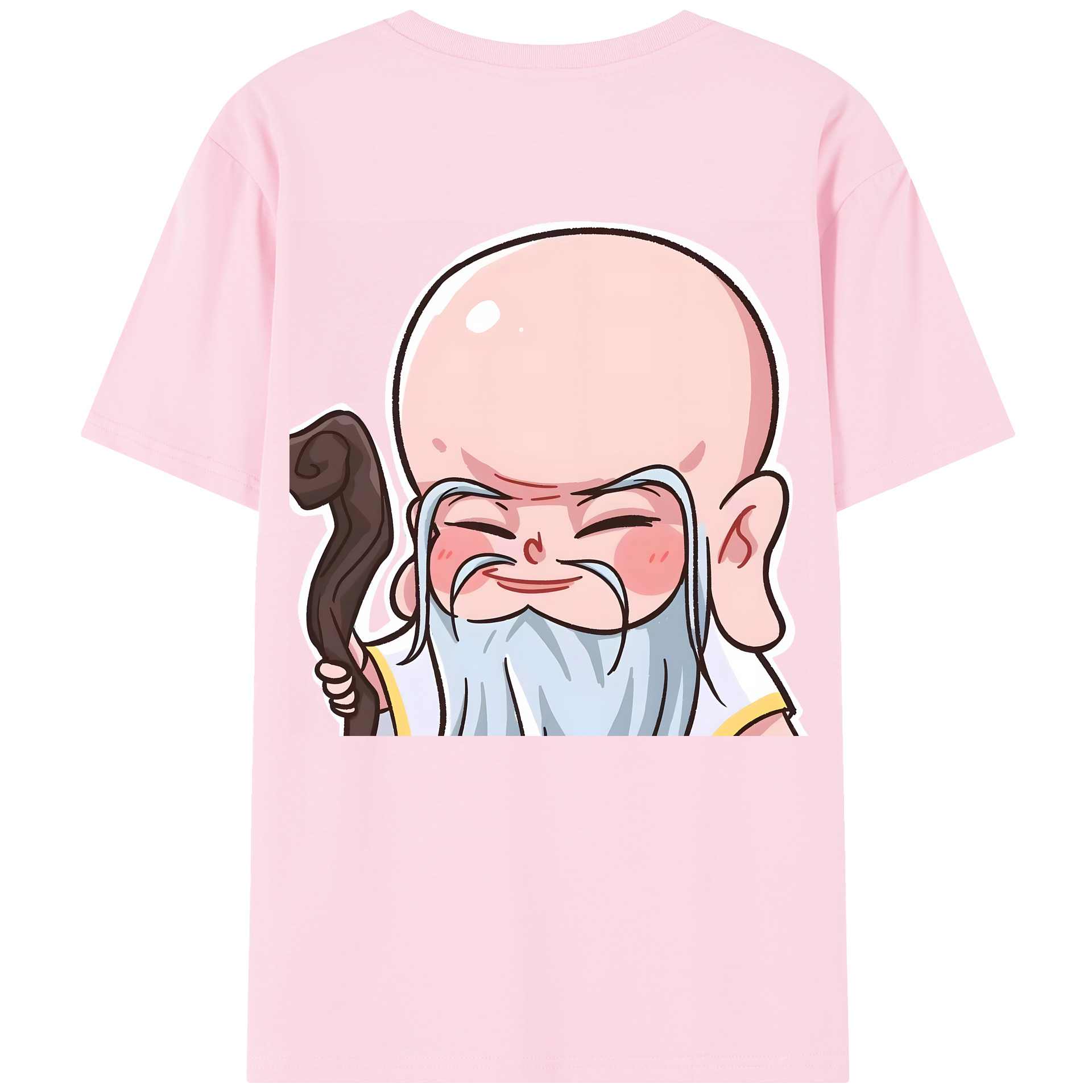 （画像用） Ne Zha 2 ナタ 魔童の大暴れ 綿100％半袖Tシャツ（背面プリント）
