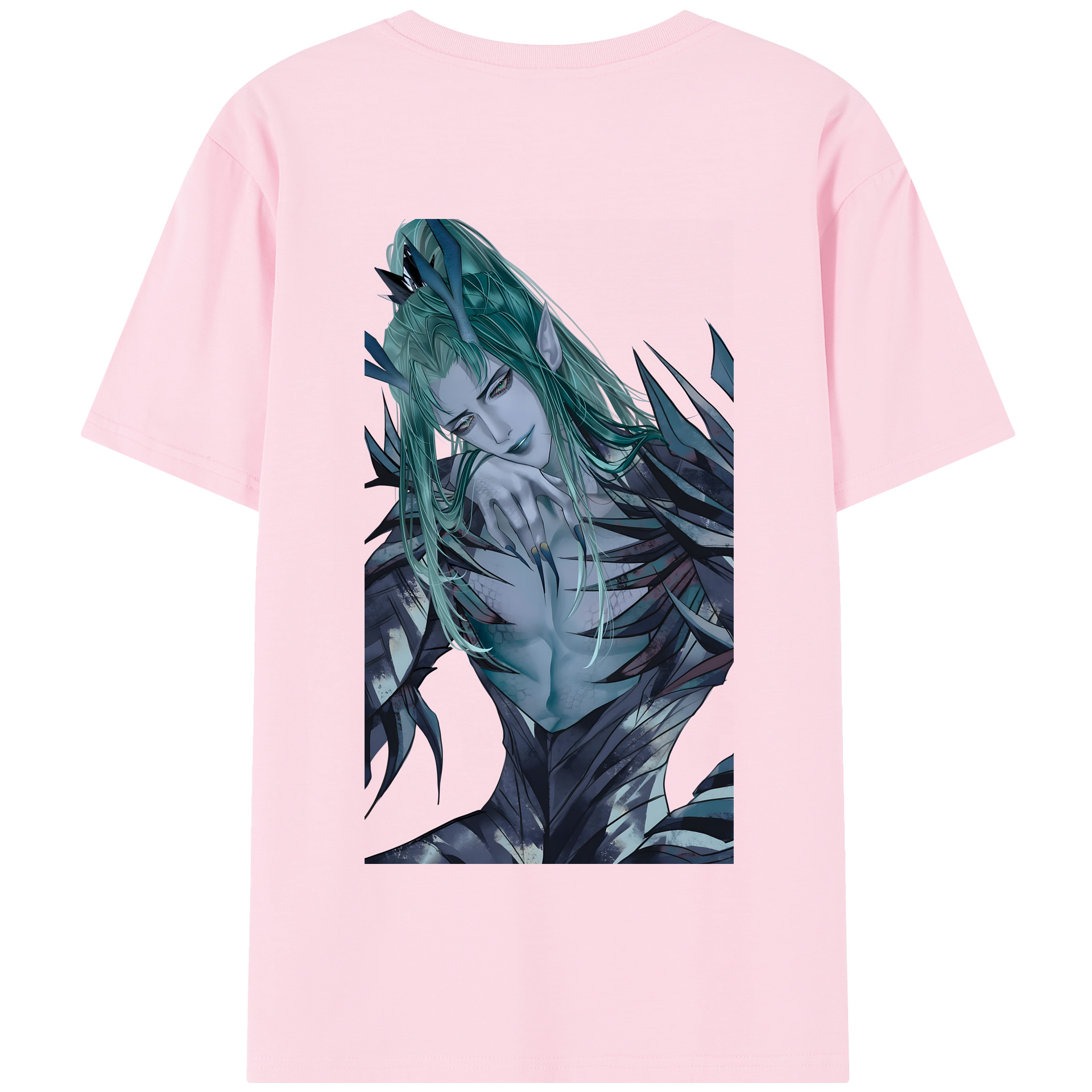 （画像用） Ne Zha 2 ナタ 魔童の大暴れ 綿100％半袖Tシャツ（背面プリント）