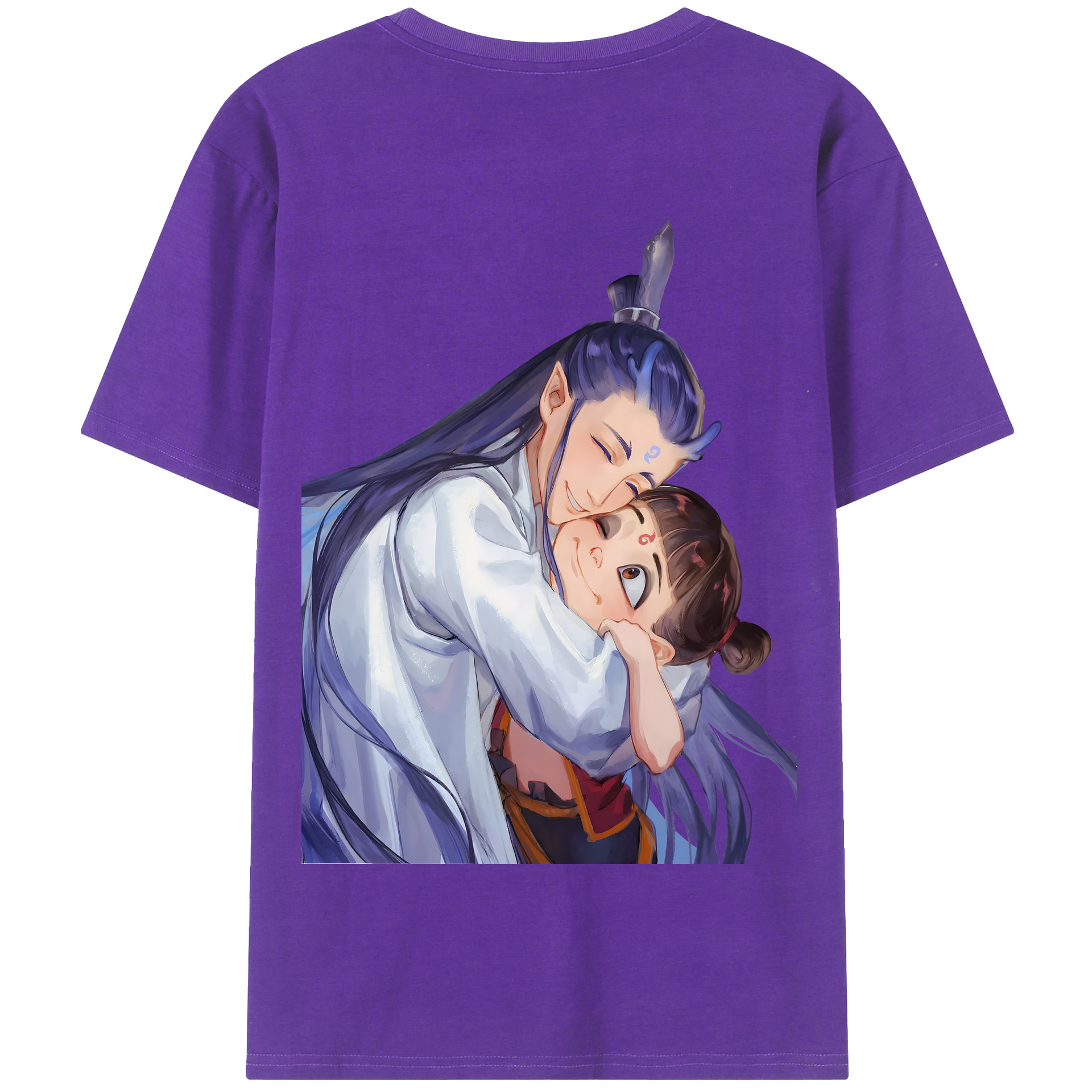 （画像用） Ne Zha 2 ナタ 魔童の大暴れ 綿100％半袖Tシャツ（背面プリント）