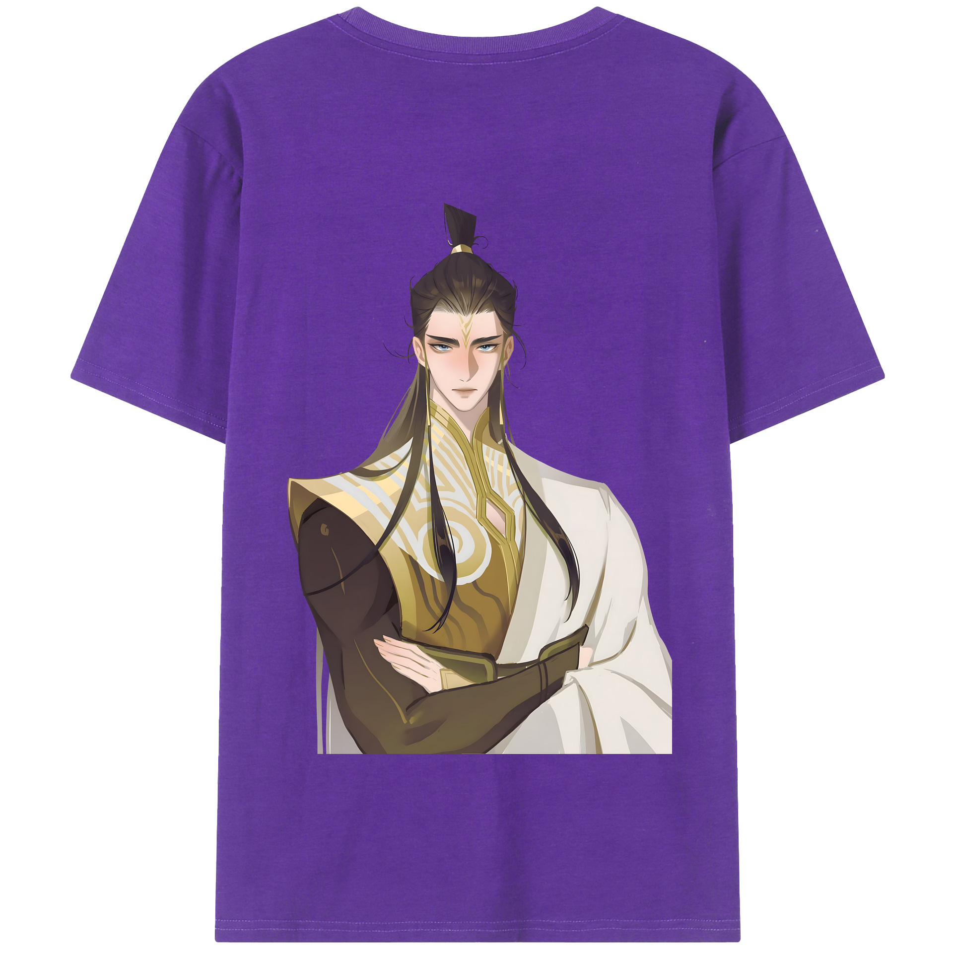（画像用） Ne Zha 2 ナタ 魔童の大暴れ 綿100％半袖Tシャツ（背面プリント）