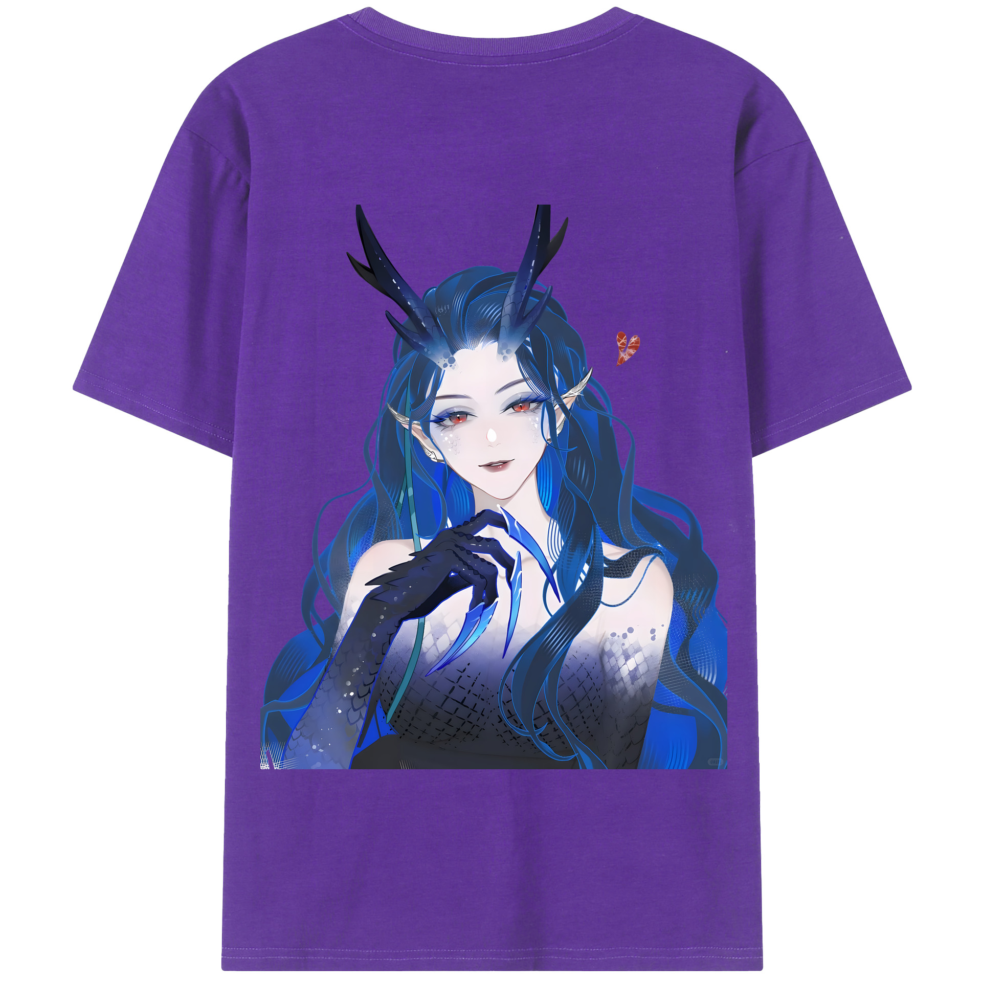 （画像用） Ne Zha 2 ナタ 魔童の大暴れ 綿100％半袖Tシャツ（背面プリント）