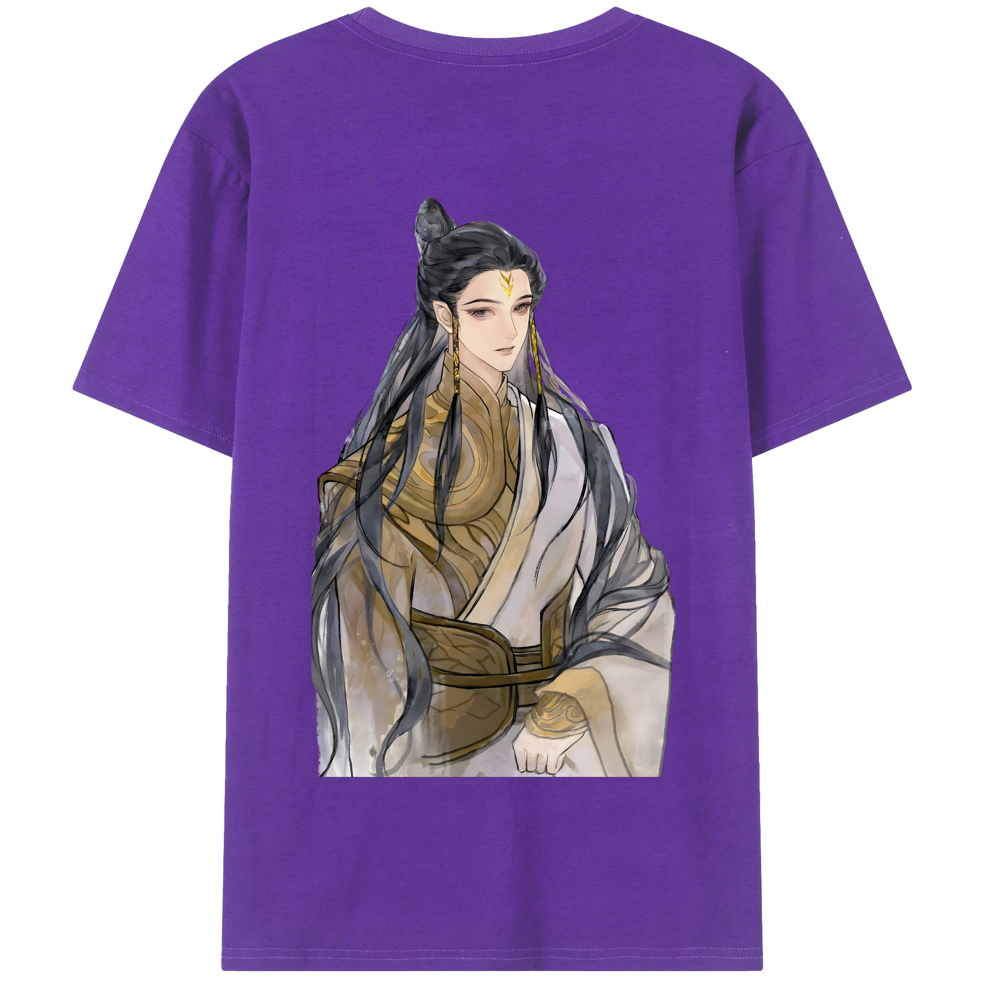 （画像用） Ne Zha 2 ナタ 魔童の大暴れ 綿100％半袖Tシャツ（背面プリント）