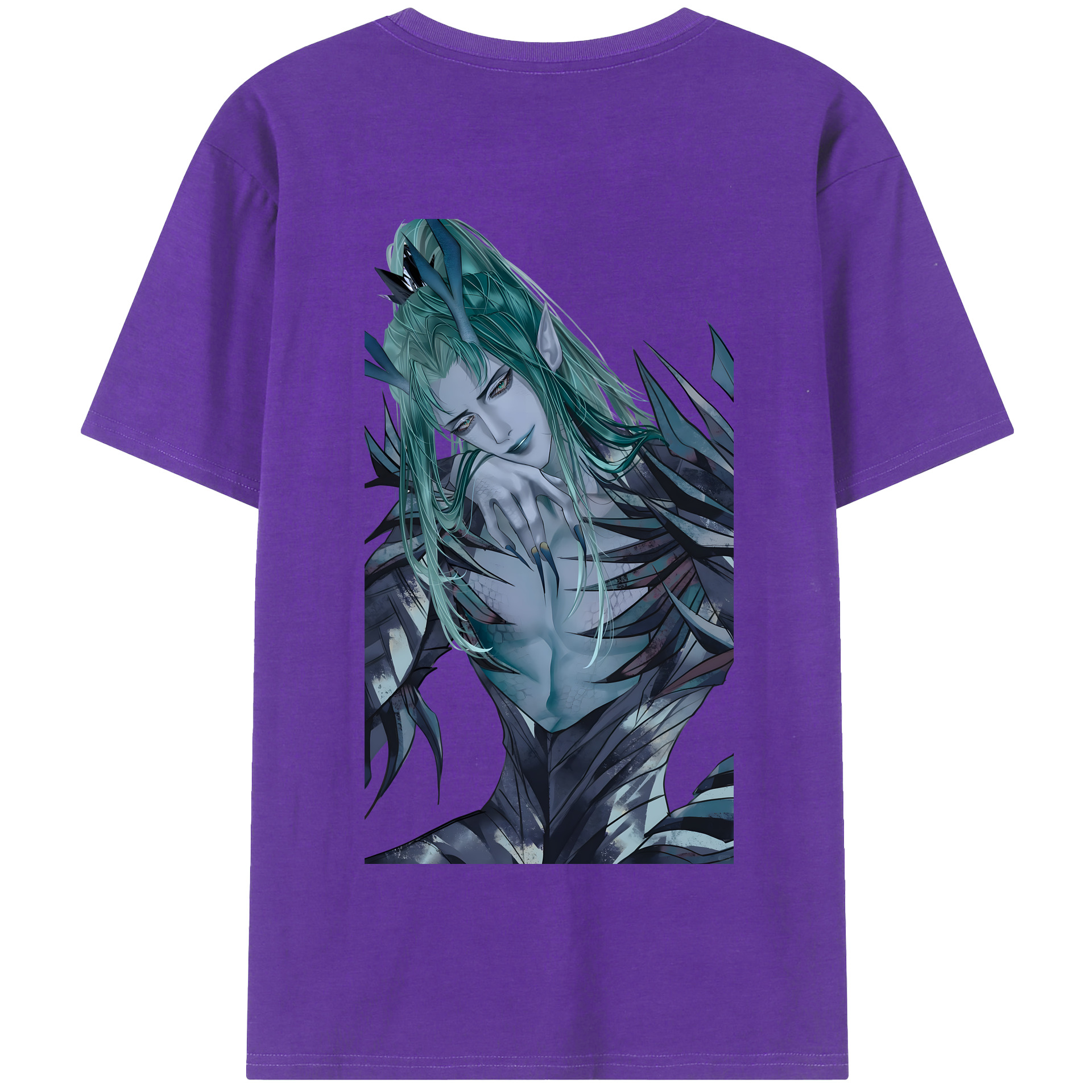 （画像用） Ne Zha 2 ナタ 魔童の大暴れ 綿100％半袖Tシャツ（背面プリント）