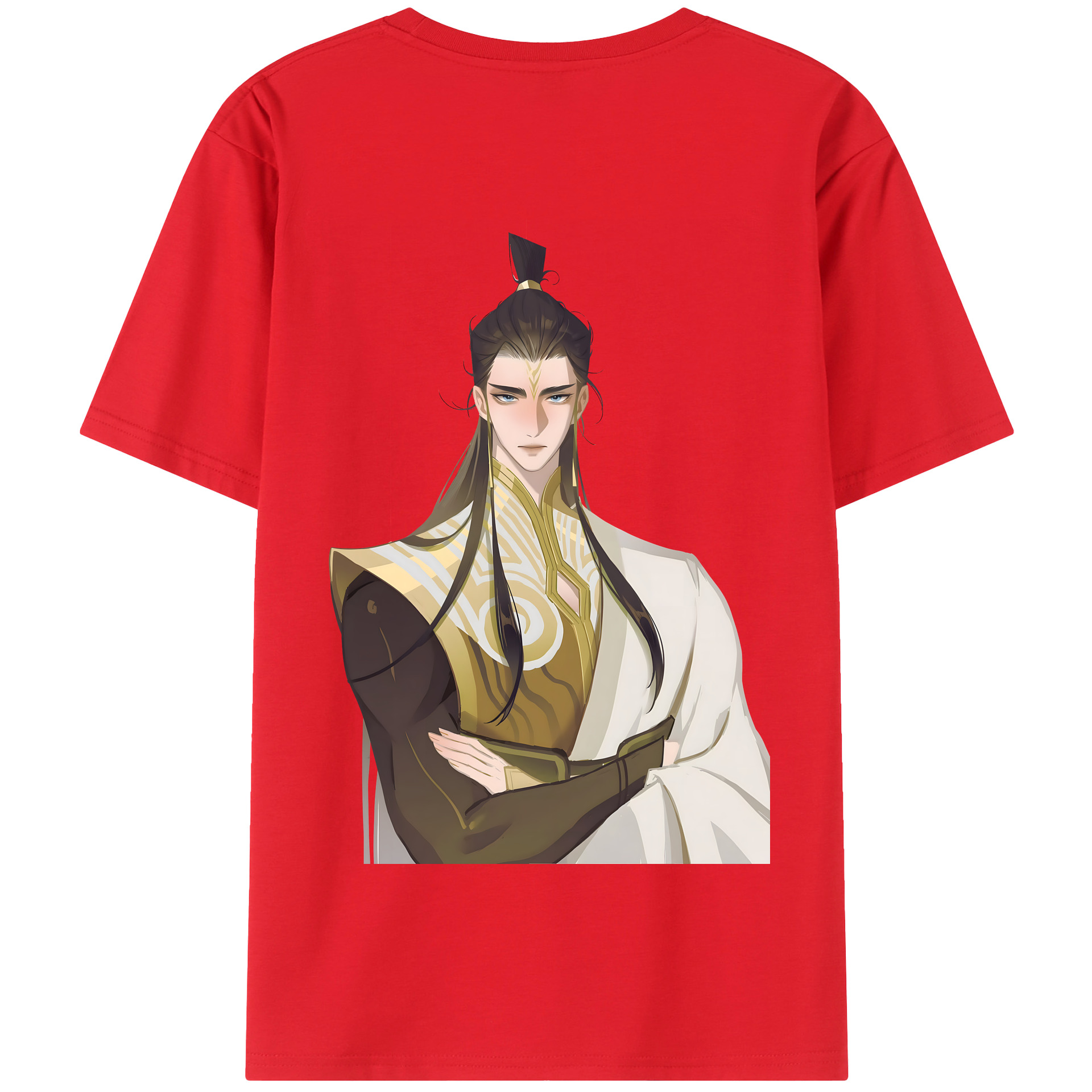 （画像用） Ne Zha 2 ナタ 魔童の大暴れ 綿100％半袖Tシャツ（背面プリント）