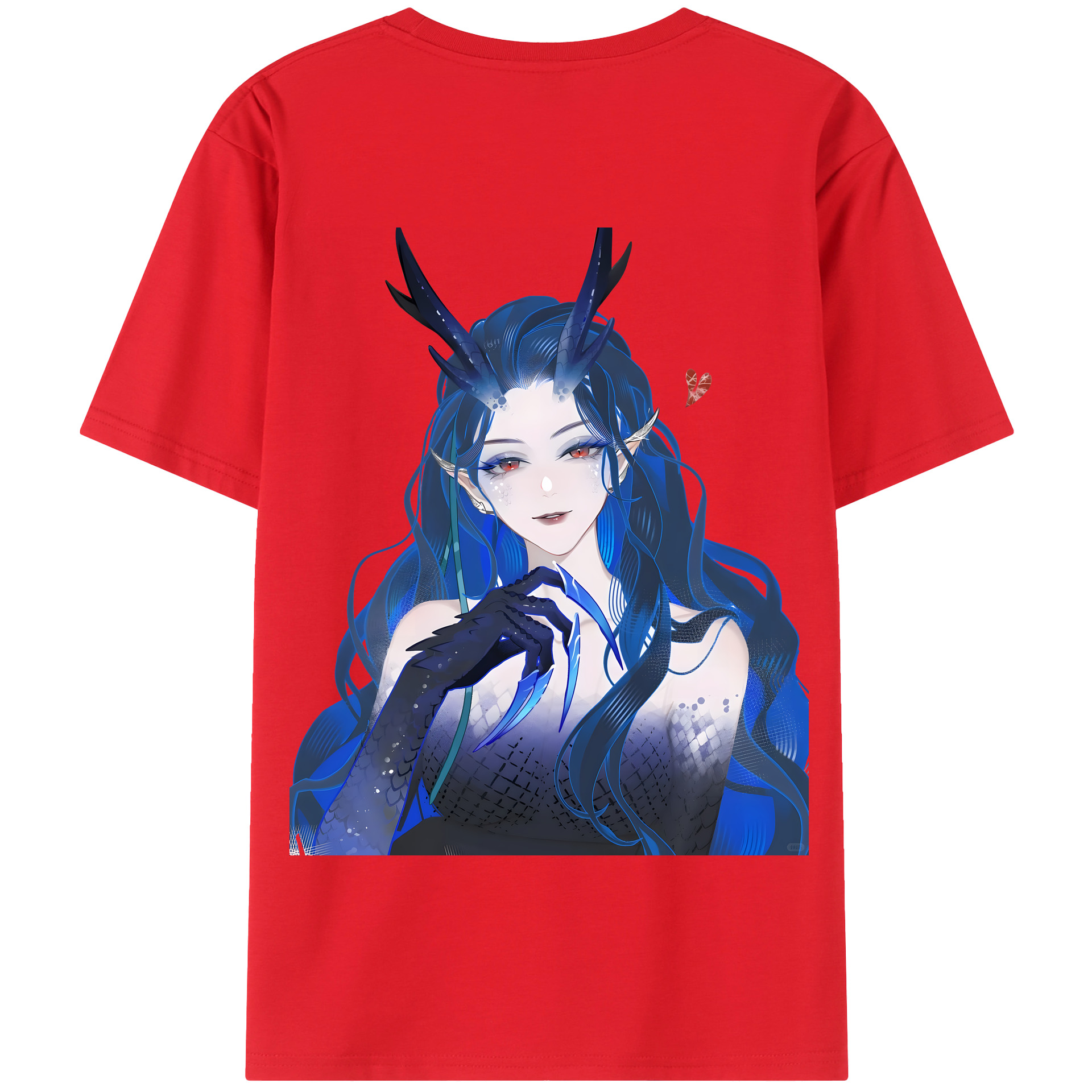 （画像用） Ne Zha 2 ナタ 魔童の大暴れ 綿100％半袖Tシャツ（背面プリント）
