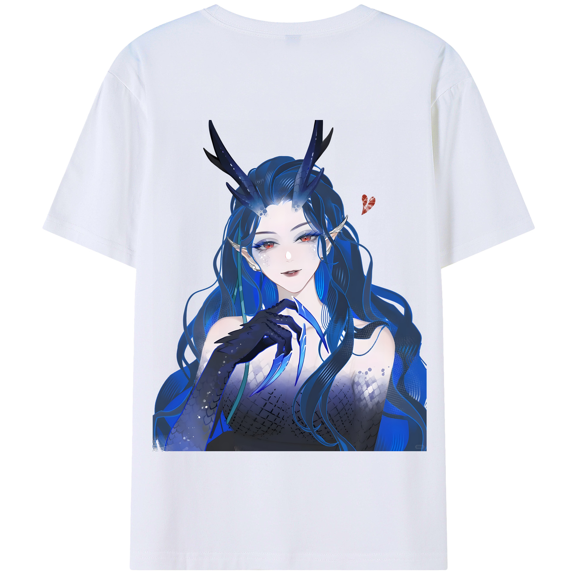 （画像用） Ne Zha 2 ナタ 魔童の大暴れ 綿100％半袖Tシャツ（背面プリント）