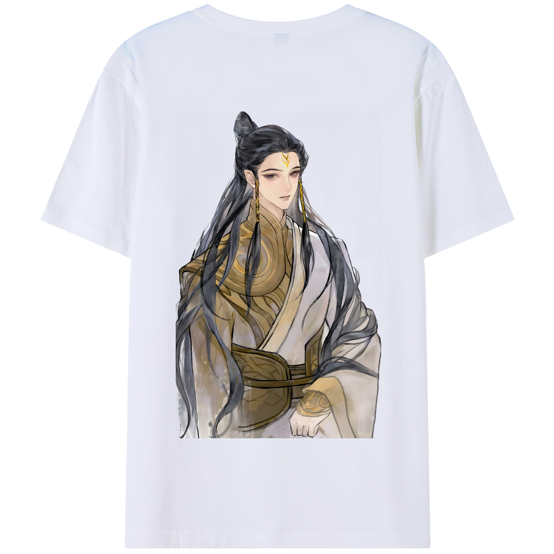 （画像用） Ne Zha 2 ナタ 魔童の大暴れ 綿100％半袖Tシャツ（背面プリント）