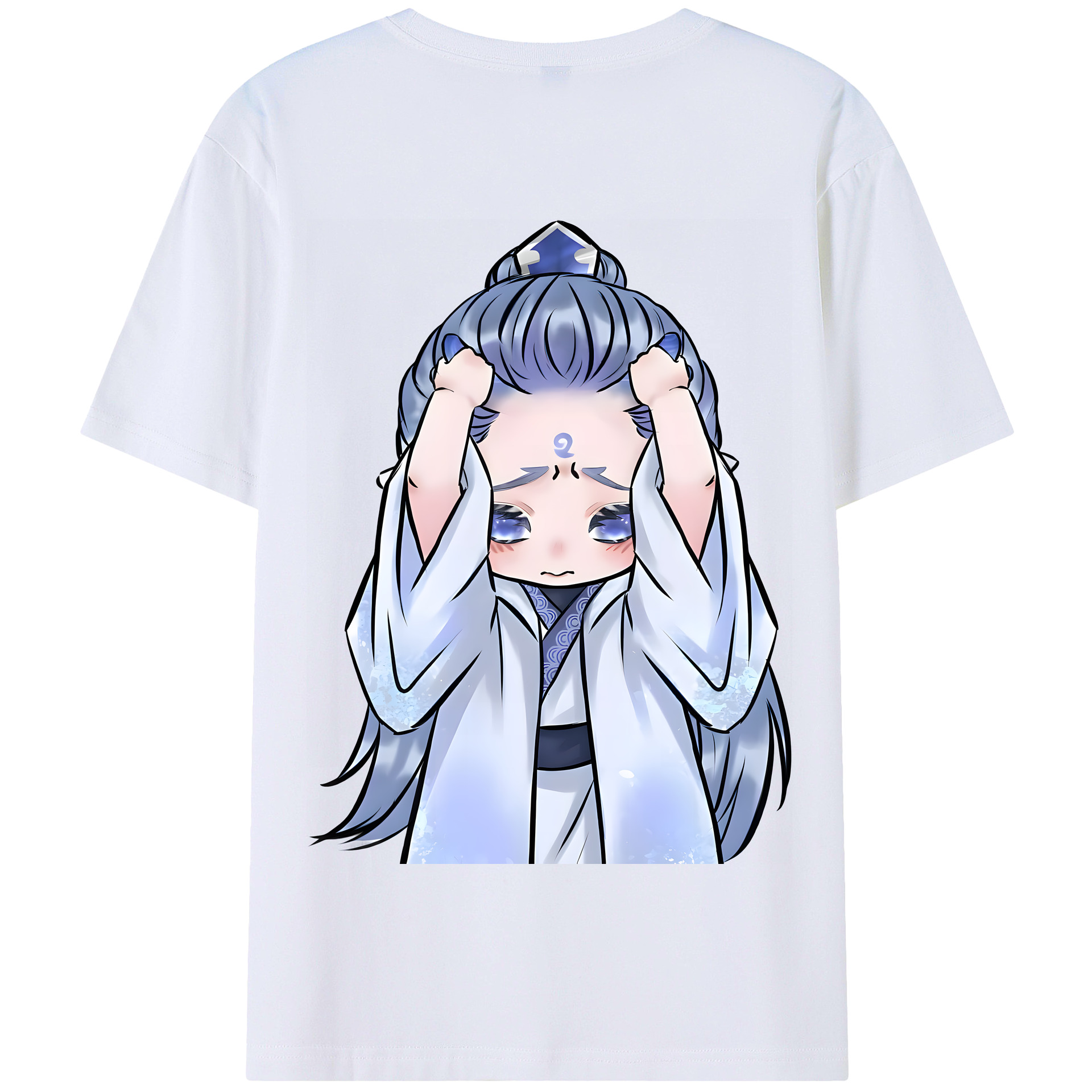 （画像用） Ne Zha 2 ナタ 魔童の大暴れ 綿100％半袖Tシャツ（背面プリント）
