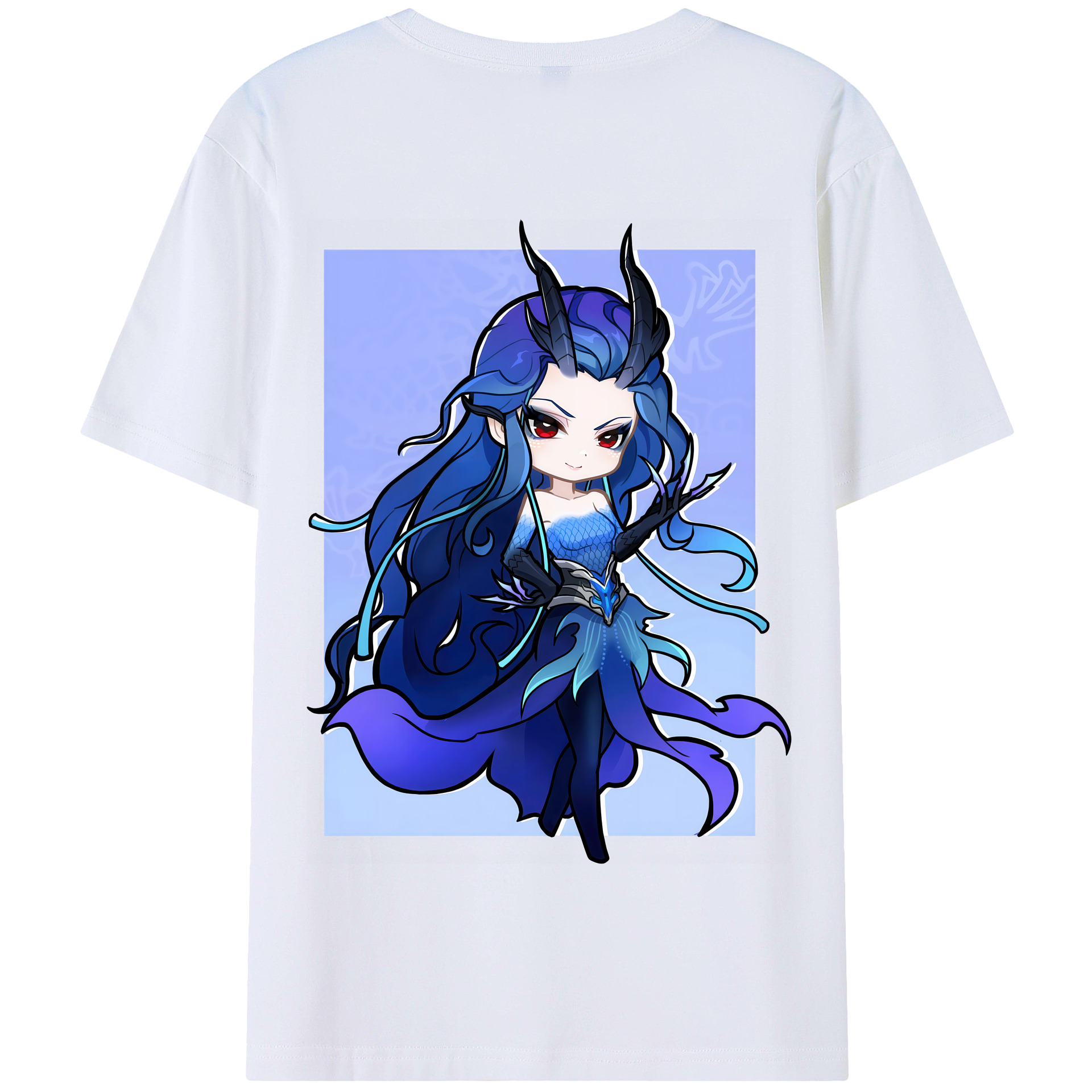（画像用） Ne Zha 2 ナタ 魔童の大暴れ 綿100％半袖Tシャツ（背面プリント）