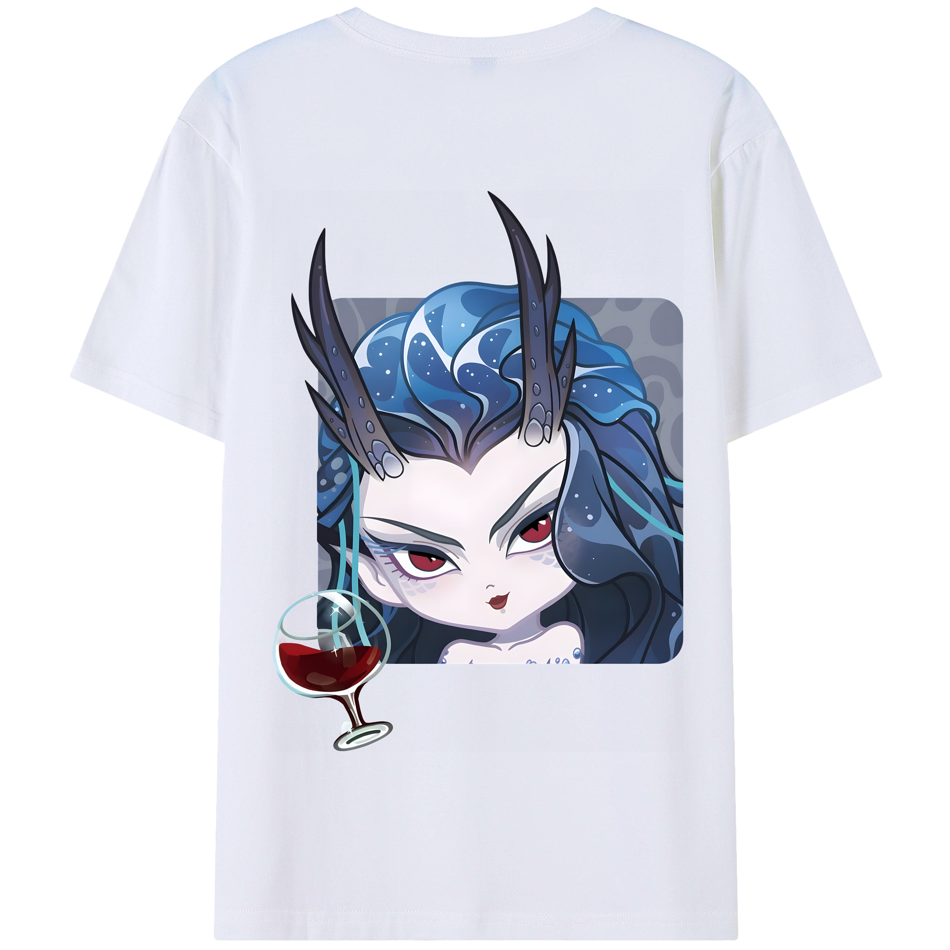 （画像用） Ne Zha 2 ナタ 魔童の大暴れ 綿100％半袖Tシャツ（背面プリント）
