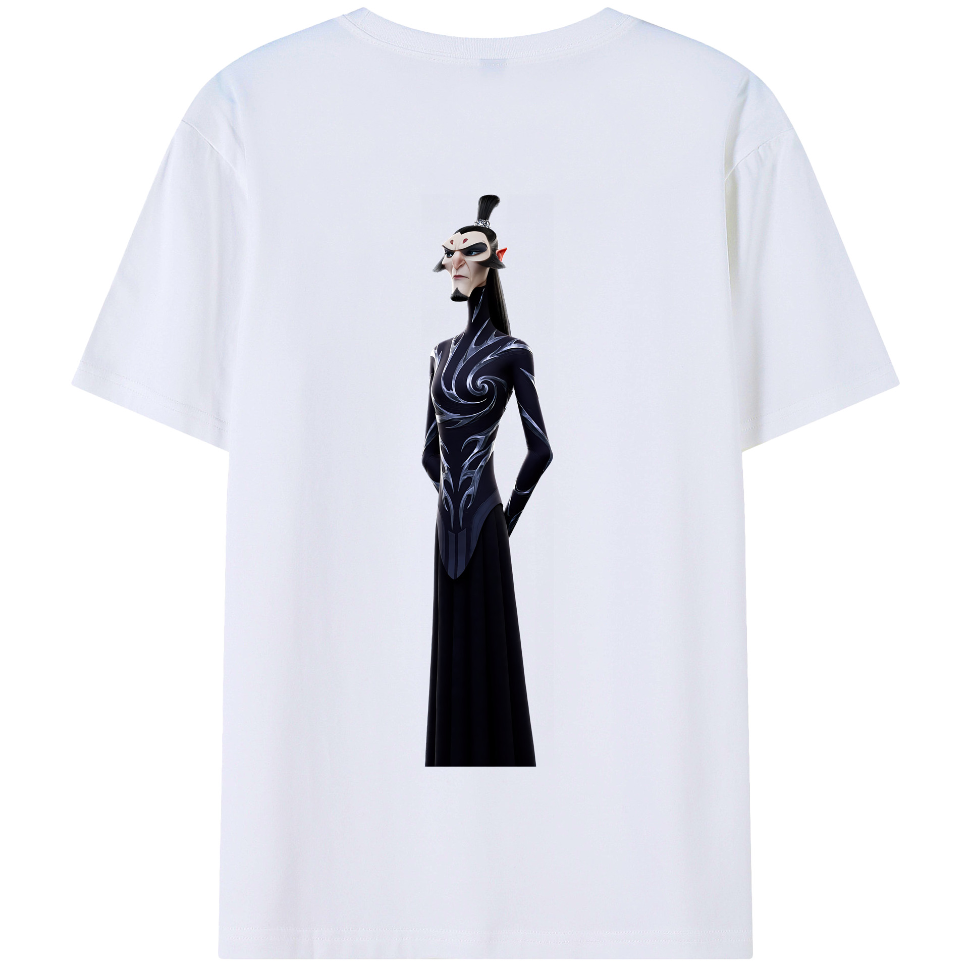 （画像用） Ne Zha 2 ナタ 魔童の大暴れ 綿100％半袖Tシャツ（背面プリント）