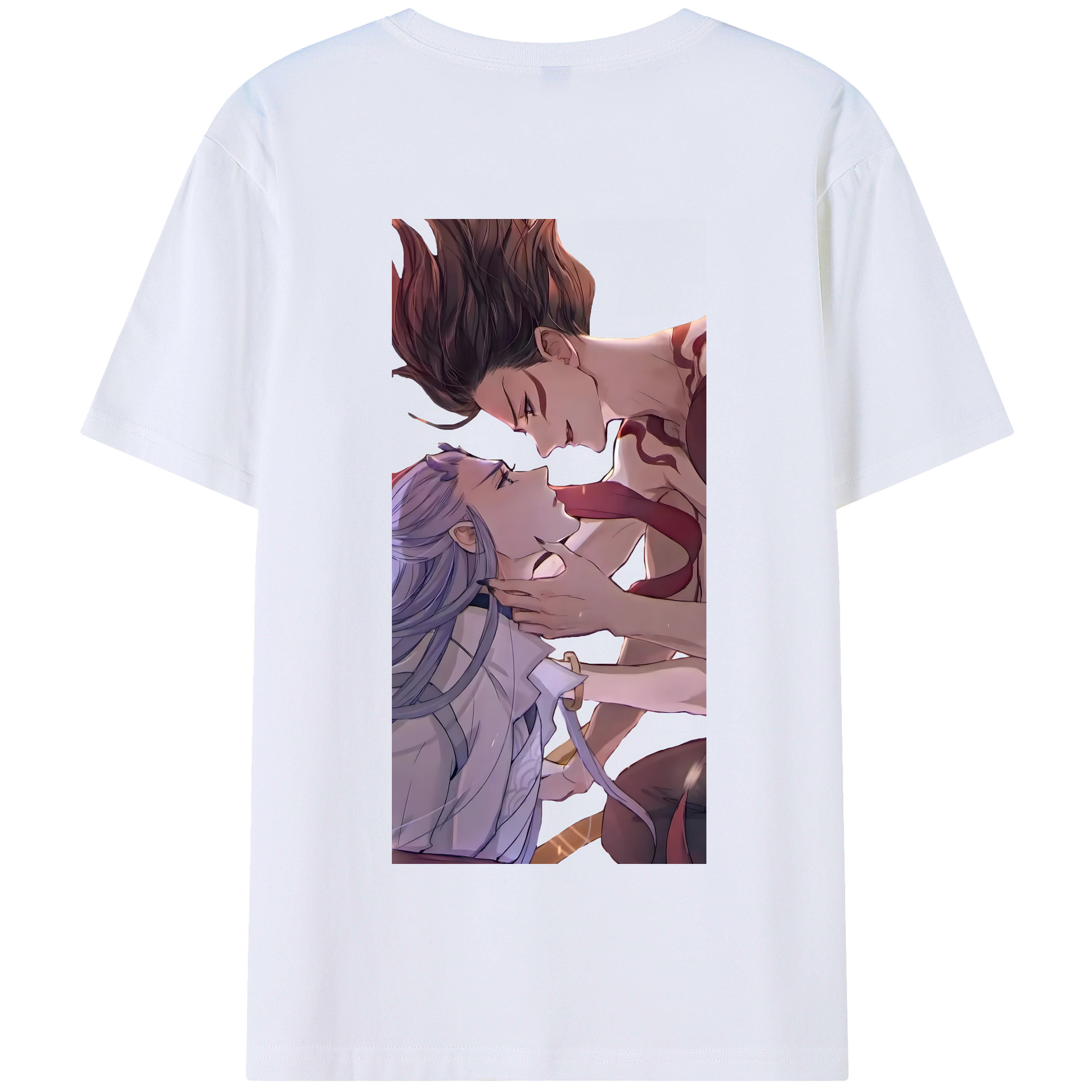 （画像用） Ne Zha 2 ナタ 魔童の大暴れ 綿100％半袖Tシャツ（背面プリント）