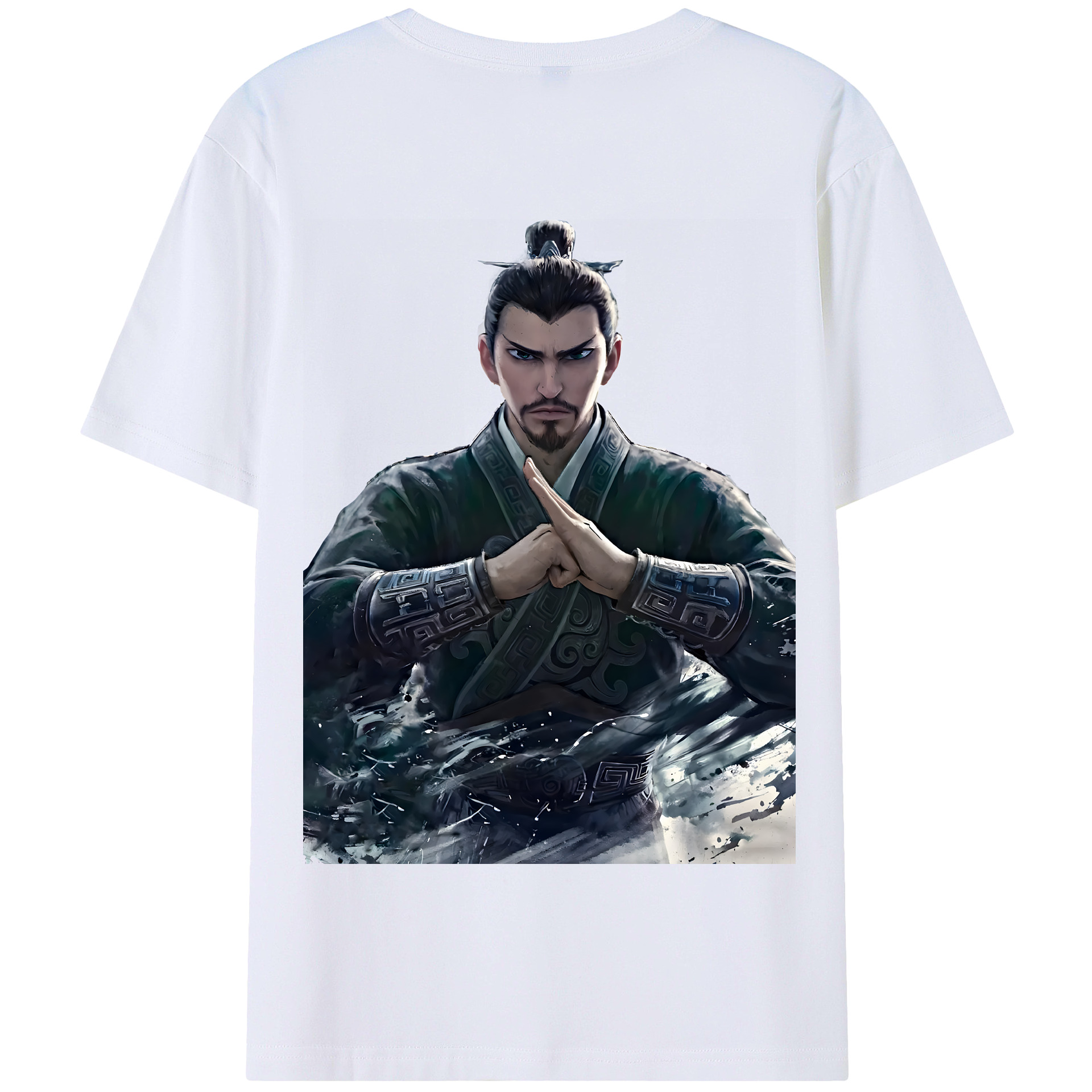（画像用） Ne Zha 2 ナタ 魔童の大暴れ 綿100％半袖Tシャツ（背面プリント）