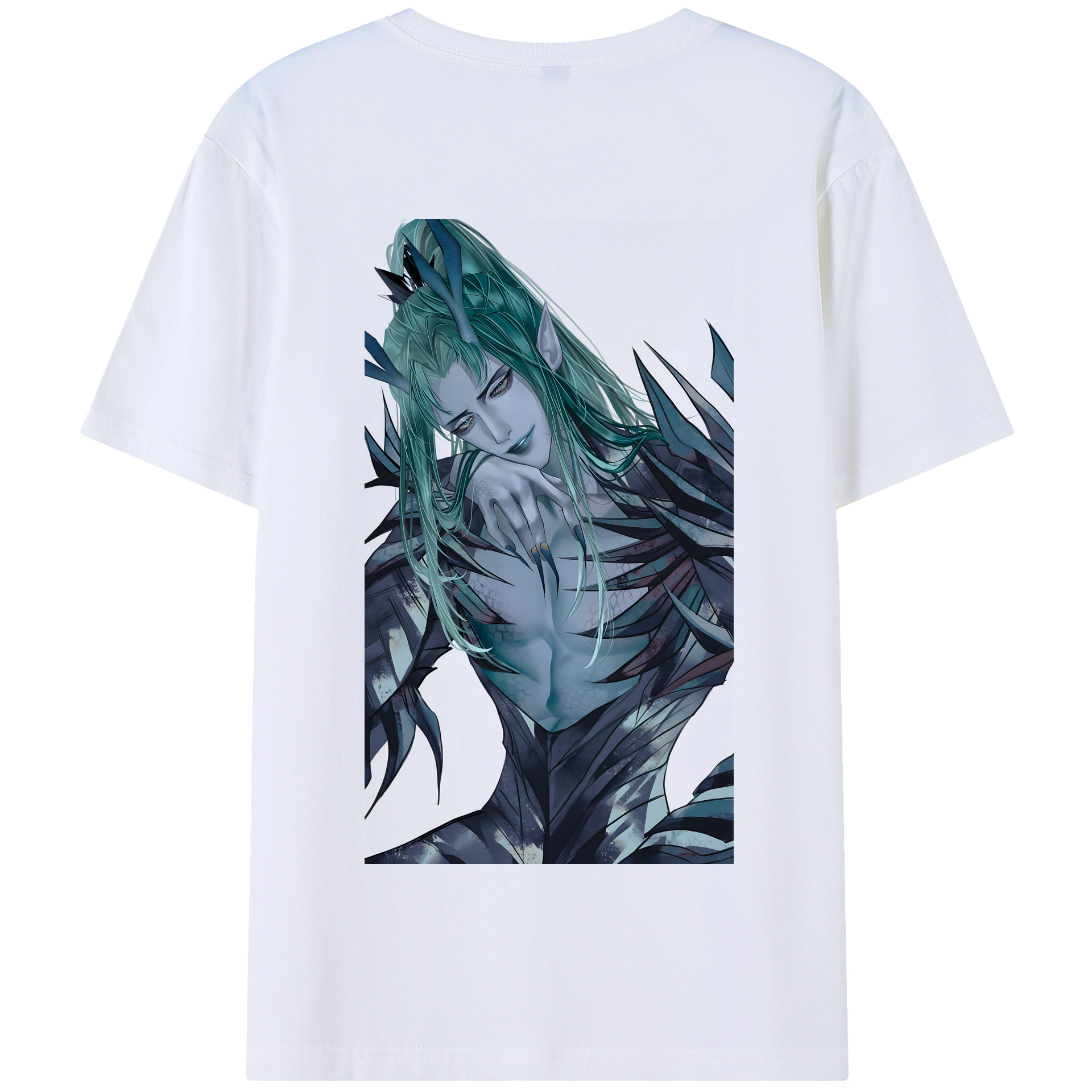 （画像用） Ne Zha 2 ナタ 魔童の大暴れ 綿100％半袖Tシャツ（背面プリント）