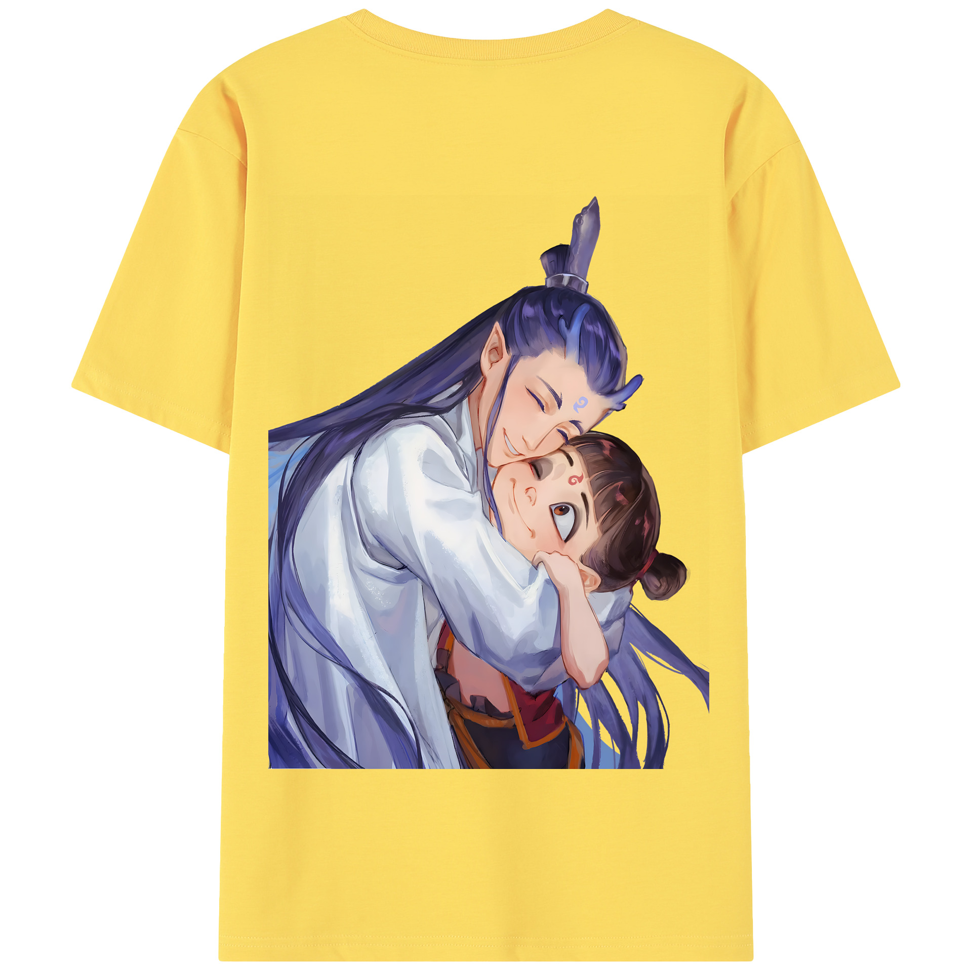 （画像用） Ne Zha 2 ナタ 魔童の大暴れ 綿100％半袖Tシャツ（背面プリント）