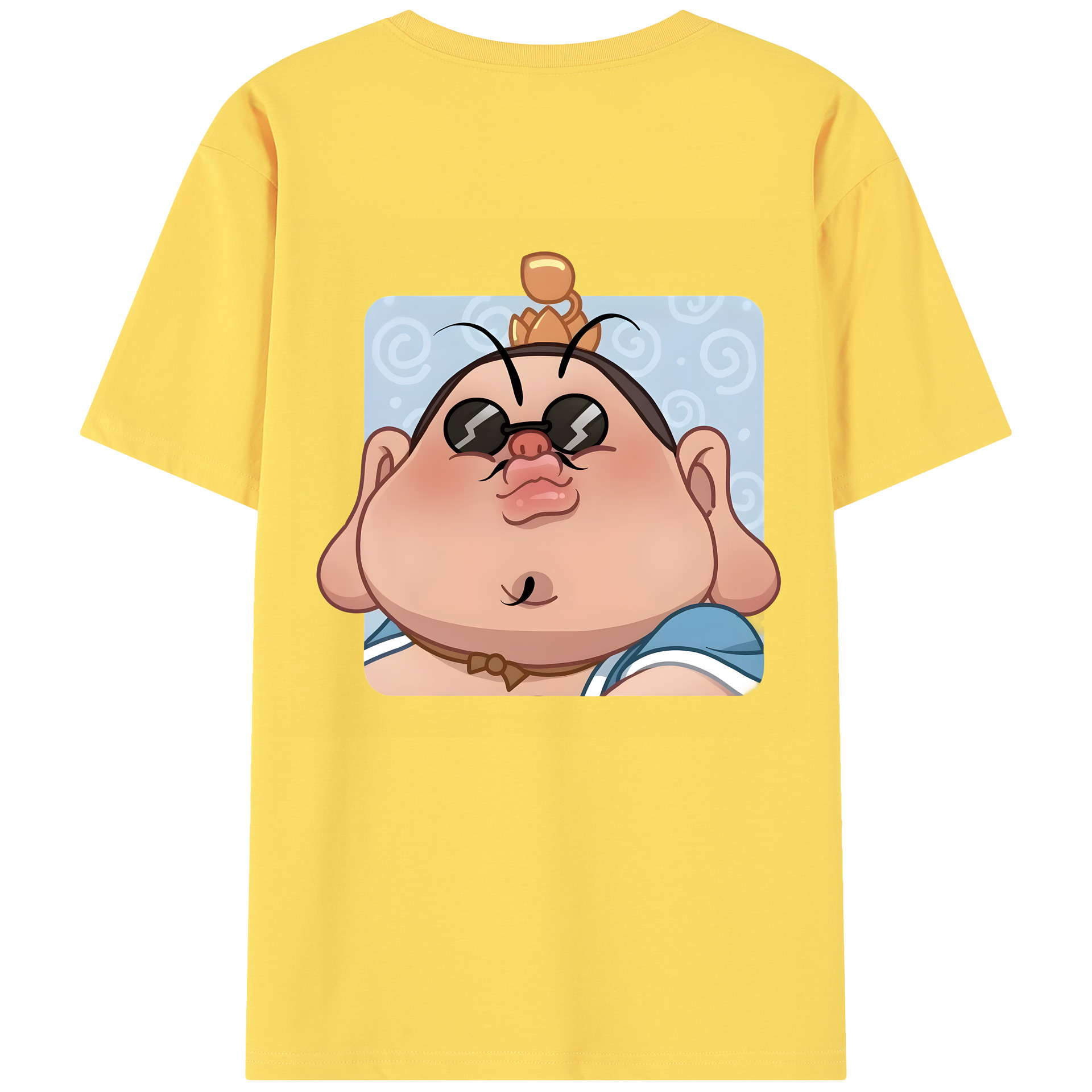 （画像用） Ne Zha 2 ナタ 魔童の大暴れ 綿100％半袖Tシャツ（背面プリント）