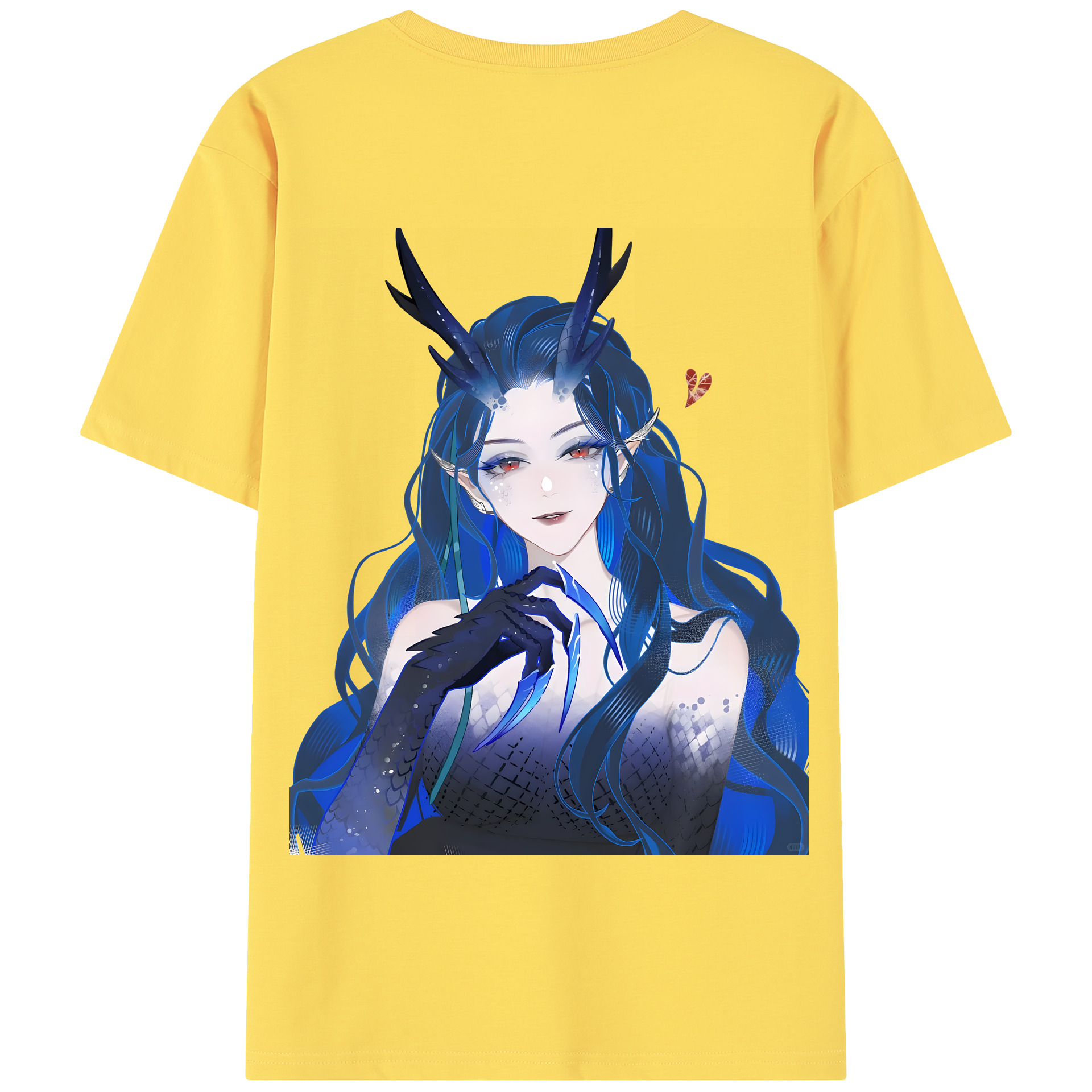 （画像用） Ne Zha 2 ナタ 魔童の大暴れ 綿100％半袖Tシャツ（背面プリント）