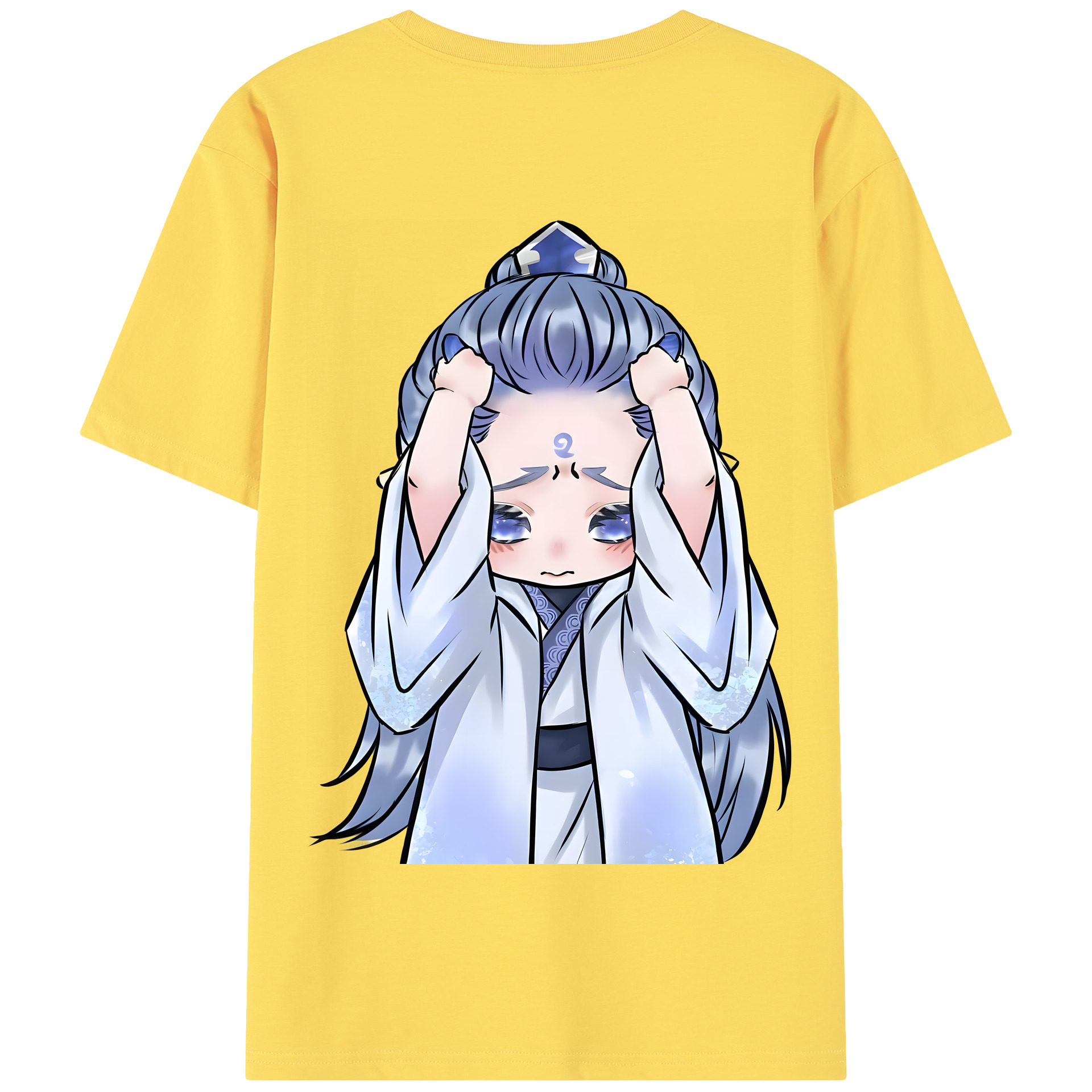 （画像用） Ne Zha 2 ナタ 魔童の大暴れ 綿100％半袖Tシャツ（背面プリント）