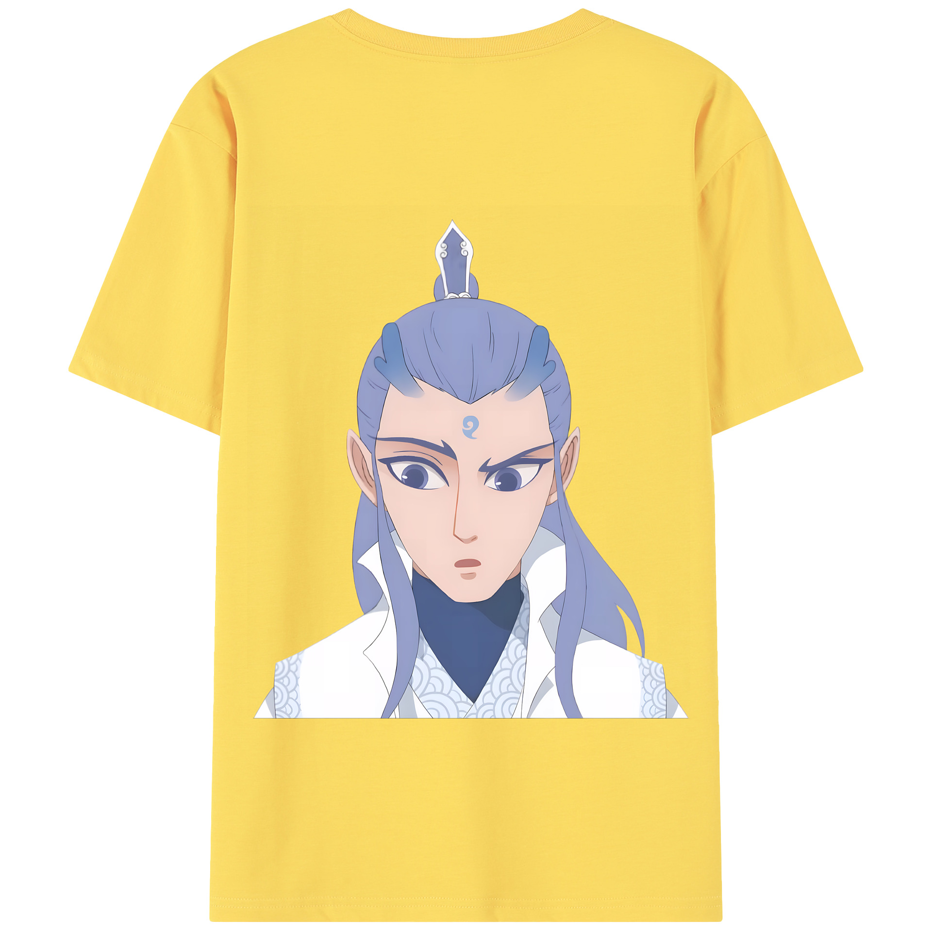（画像用） Ne Zha 2 ナタ 魔童の大暴れ 綿100％半袖Tシャツ（背面プリント）