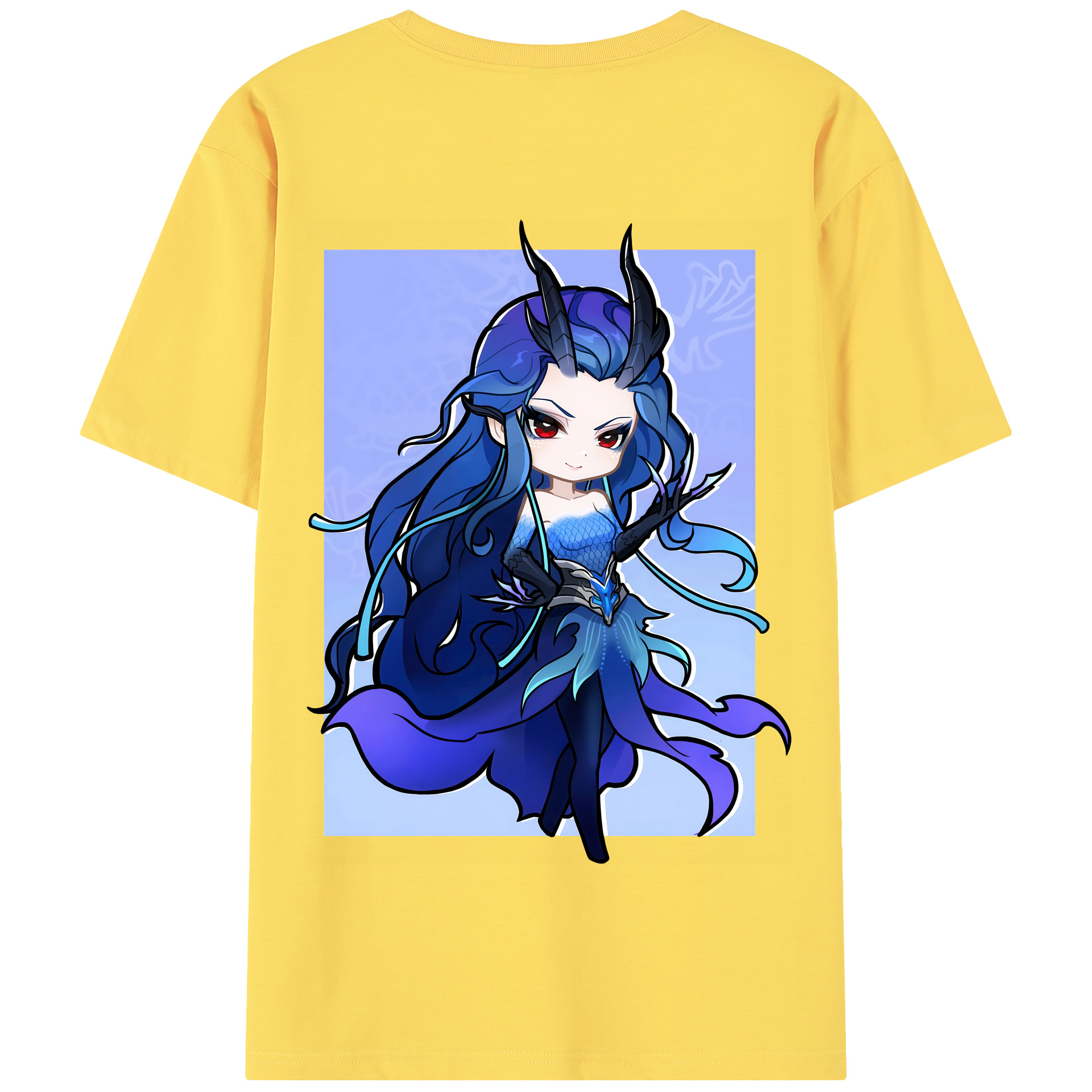 （画像用） Ne Zha 2 ナタ 魔童の大暴れ 綿100％半袖Tシャツ（背面プリント）